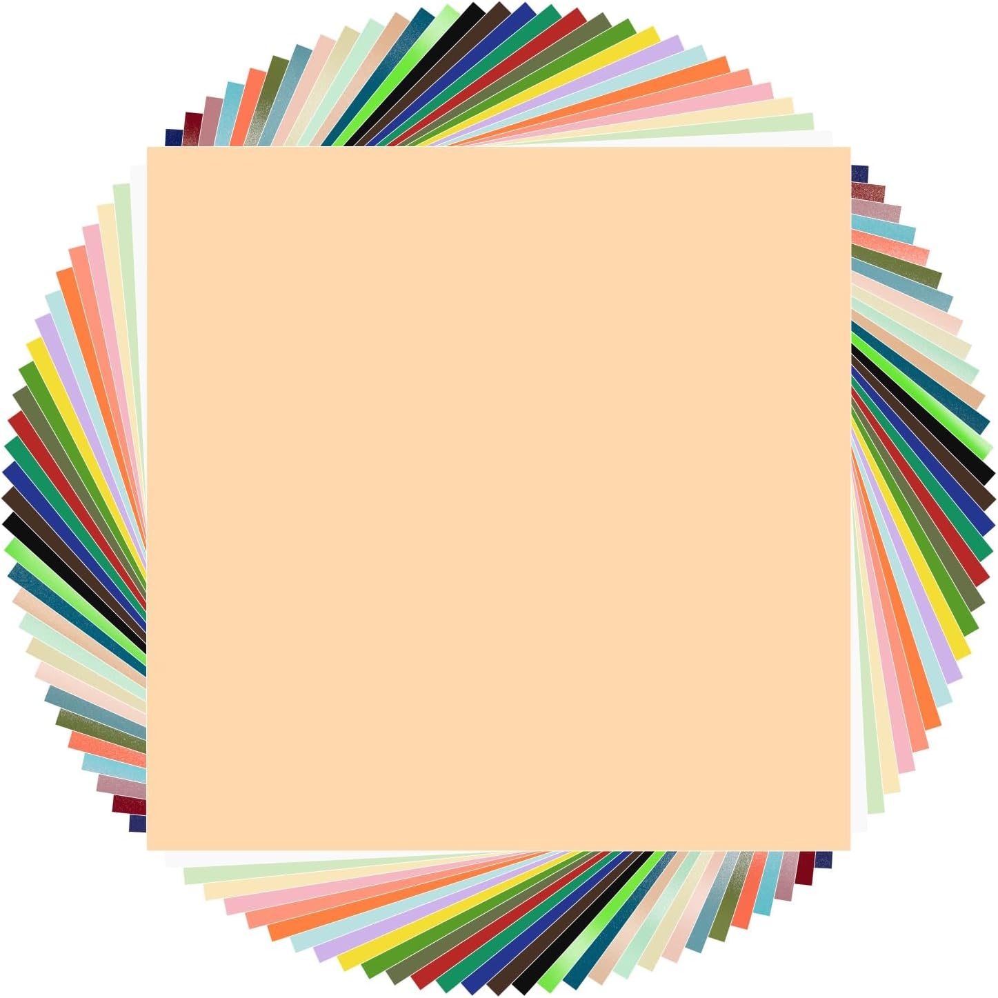 Gatichetta Paquetes de vinilo autoadhesivo mate de 12 x 12 pulgadas, paquete de 30 hojas de vinilo permanente para proyectos de bricolaje,