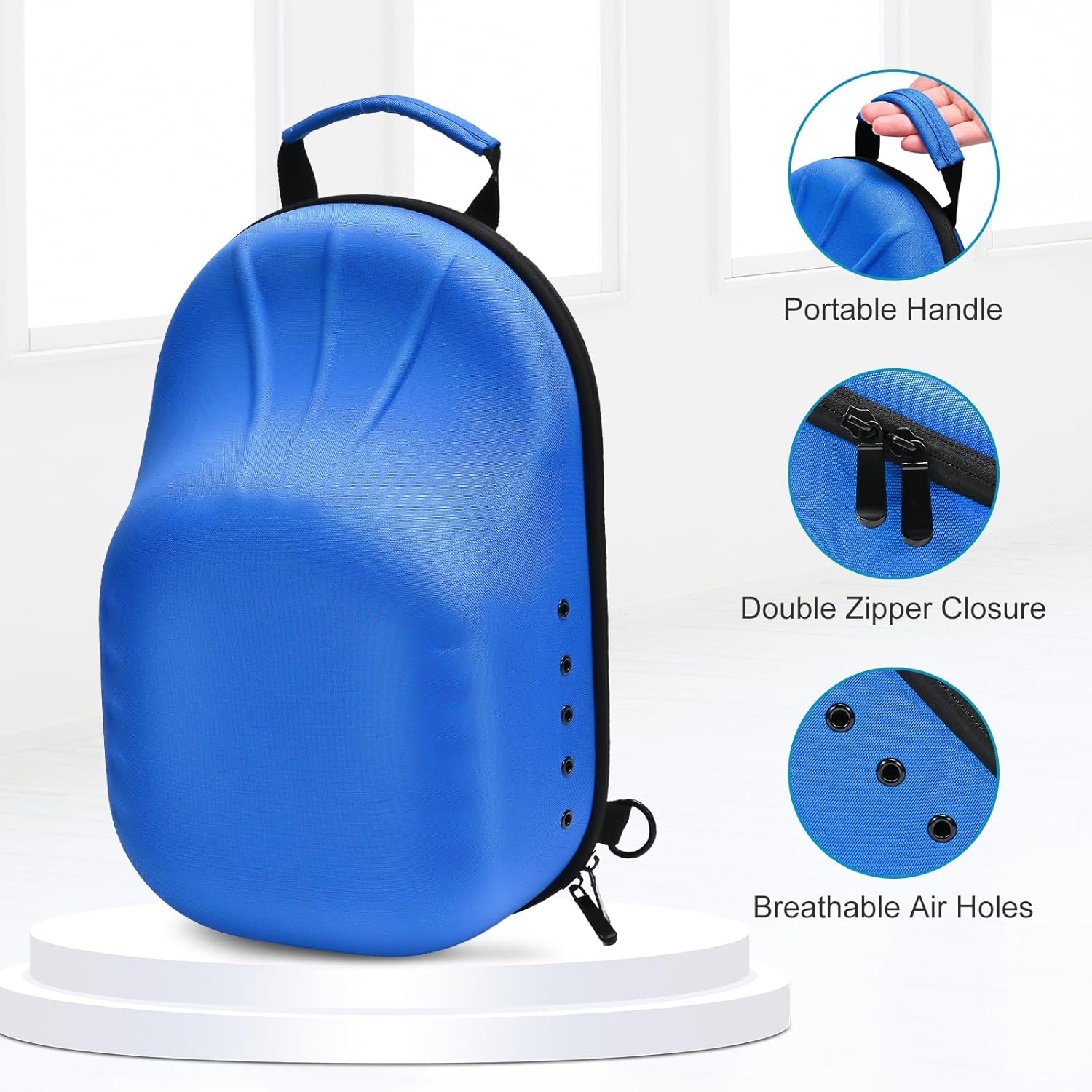 ProCase Estuche rígido de viaje para sombreros, bolsa de almacenamiento para 7-8 gorras de béisbol, organizador de sombreros con correa ajustable