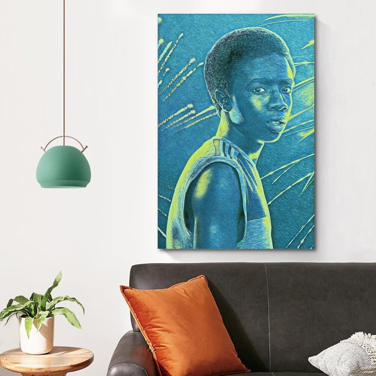 Caleb McLaughlin -Lucas Sinclair Modern Canvas Painting Wall Art for Living Room Bedroom Bathroom Office Home Decor 08x12inch(20x30cm) Unframe-style