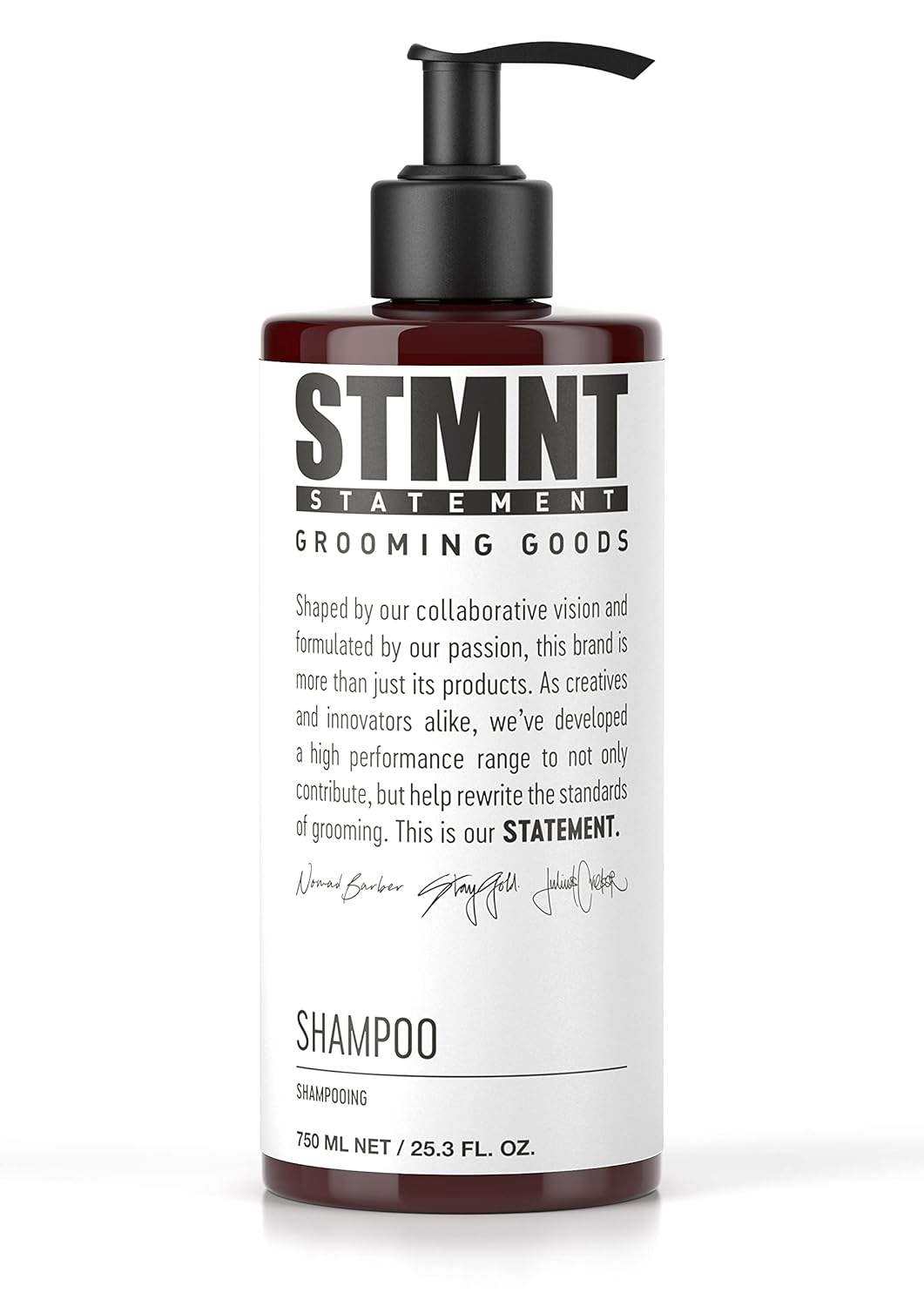 STMNT Champú para productos de aseo  SLSSLES sin sulfatos  Carbón activado y mentol  Elimina la acumulación  Sensación más completa del cabello