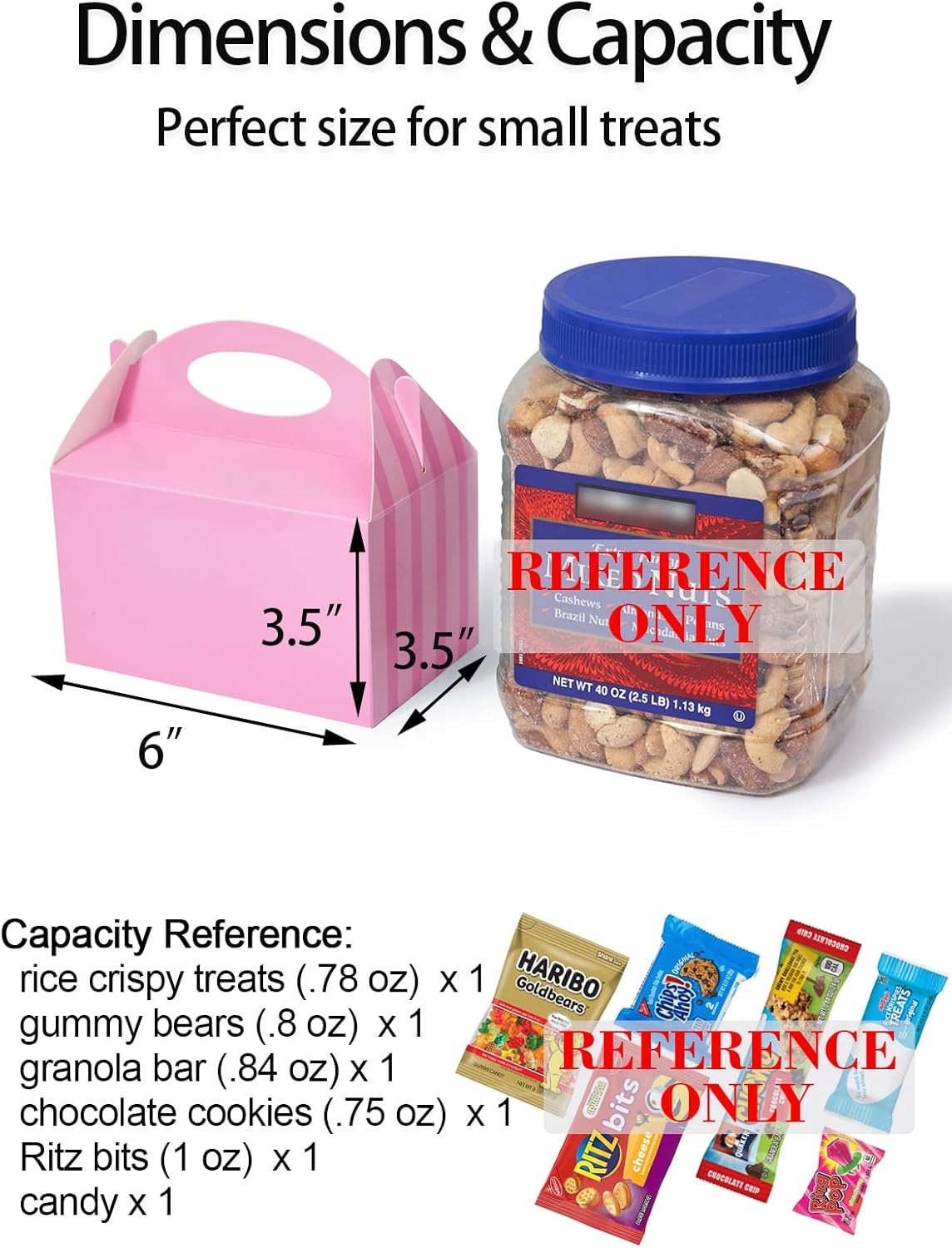 P6FL12X – Cajas de recuerdo de fiesta de Happyhiram a rayas rosas y azules, 12 piezas para recuerdos de fiesta de revelación de género, cajas de