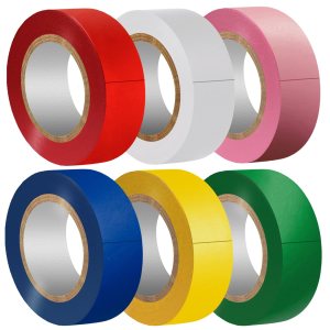 6PcsSet 34-Inch x 30FT Adhesive Tapes, Strong, Durable, Waterproof, Easy-Wrap, Colors Blue, Green, Pink, Red, White 6PcsSet 34-Inch x 30FT Adhesive Tapes, Strong, Durable, Waterproof, Easy-Wrap, Colors Blue, Green, Pink, Red, White