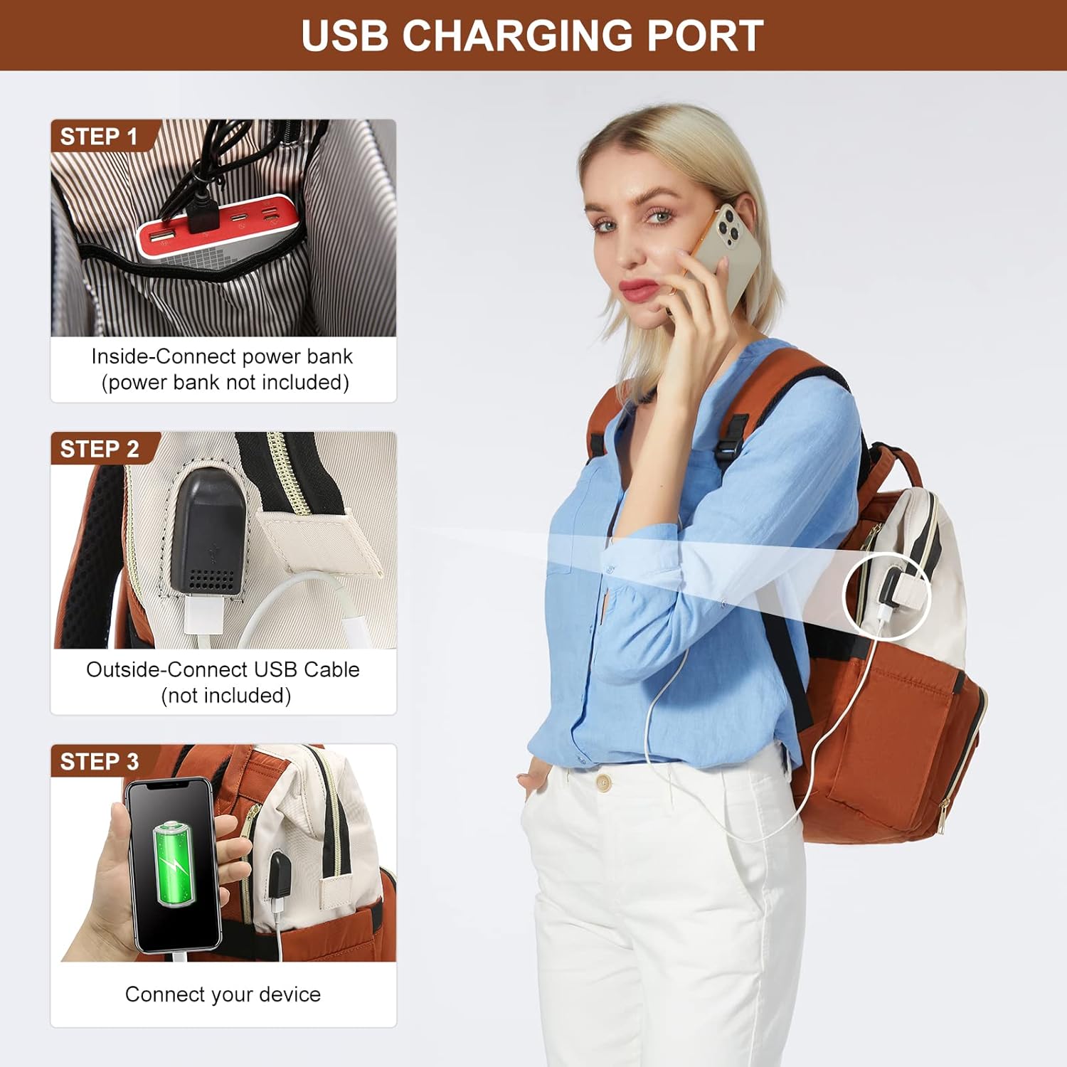 LOVEVOOK Mochila para computadora portátil para mujer, mochilas elegantes de negocios de 17 pulgadas, bolsas de médico para enfermera, mochila