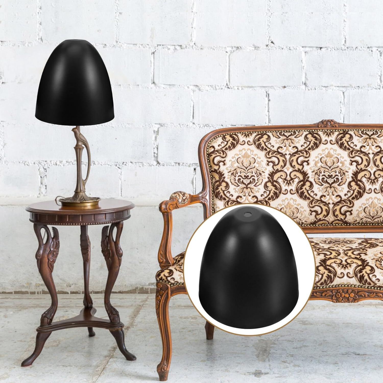 OSALADI Decoración de techo negro pantallas de lámpara de techo para lámpara de mesa, decoración de escritorio, pantalla de lámpara de mesa,
