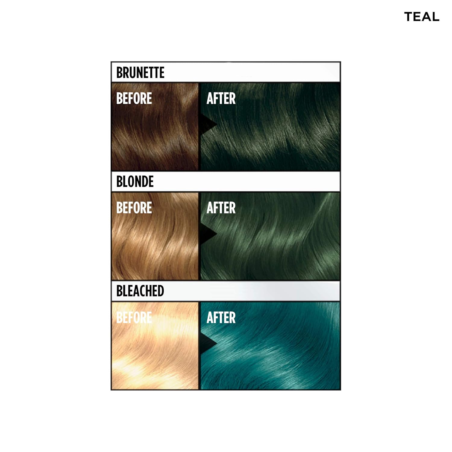 Clairol Color Crave – Tinte semipermanente para el cabello, color verde azulado, 1 unidad