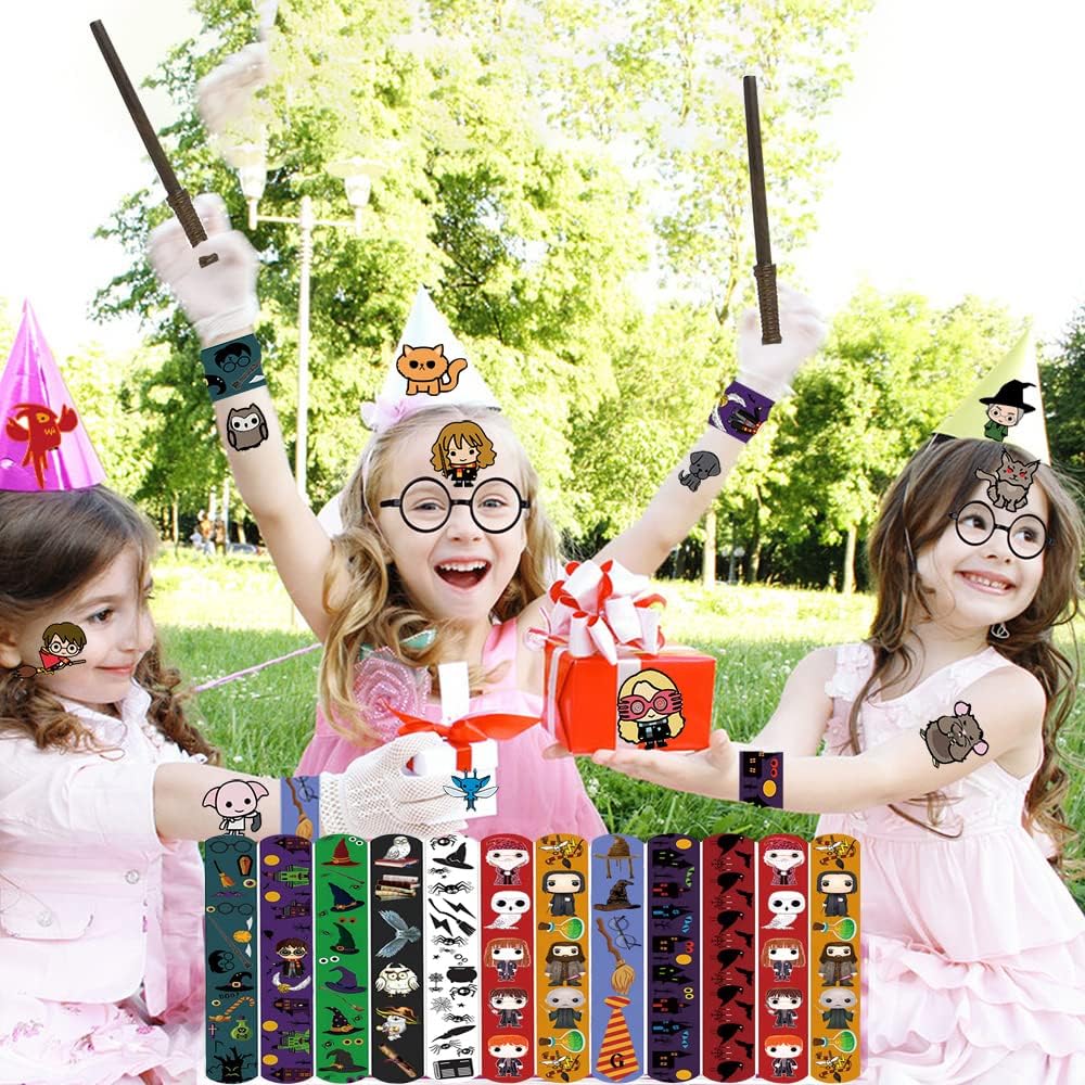 Allberll 50 pulseras de mago de Harry, regalos de fiesta, regalos de mago mágico, suministros de decoración de fiesta para niños, cumpleaños,