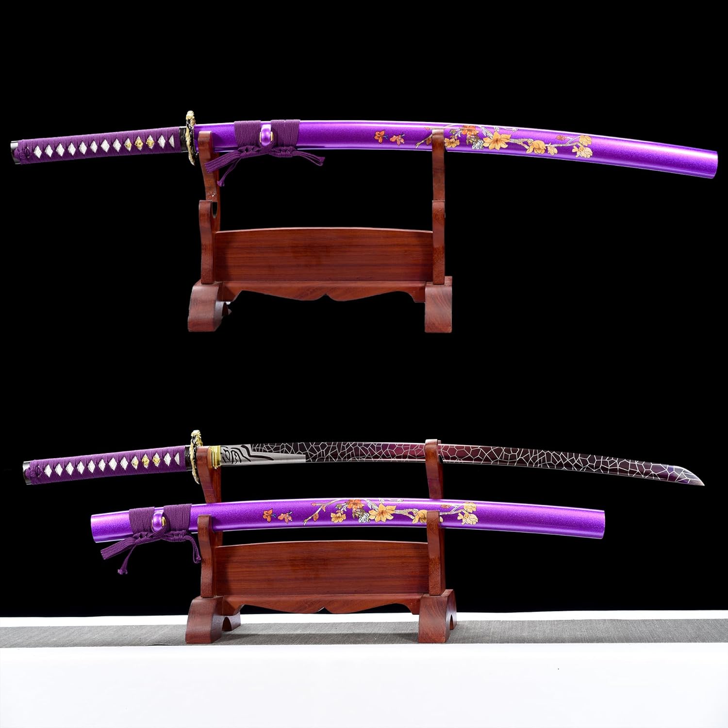 Espada Katana real afilada las espadas samuráis japonesas son un regalo único para hombres. La espada de acero real con hoja de metal hace que sea