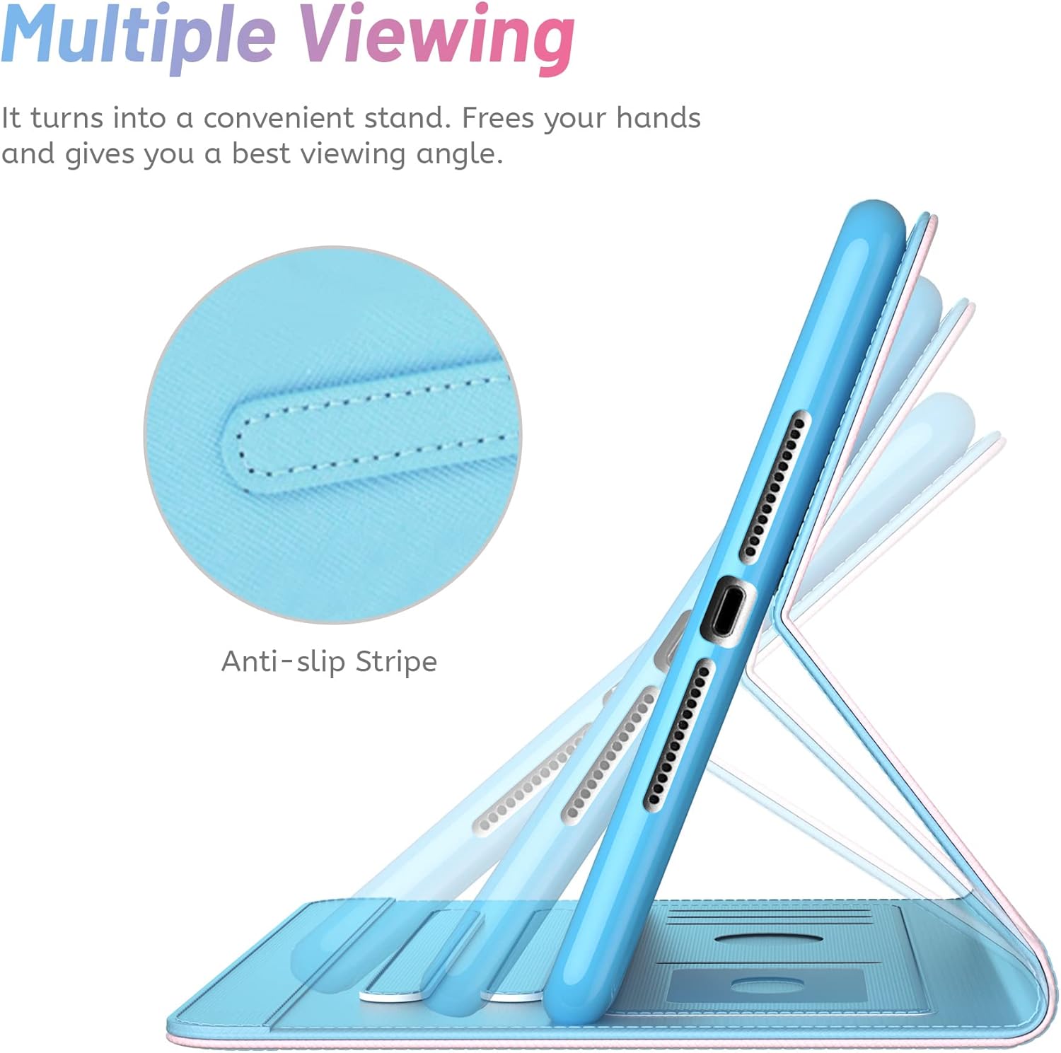 Dteck – Funda para iPad Mini 2, iPad Mini 3, cuero sintético, función atril, función de encendido y apagado automático, Apple iPad Mini 321