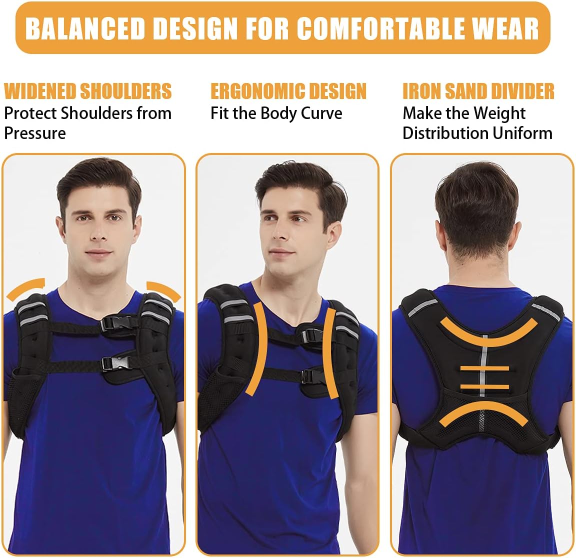 BITLIFUN Chaleco con peso para entrenamiento de hombres, chaleco de peso de entrenamiento de fuerza para hombres y mujeres, equipo de entrenamiento