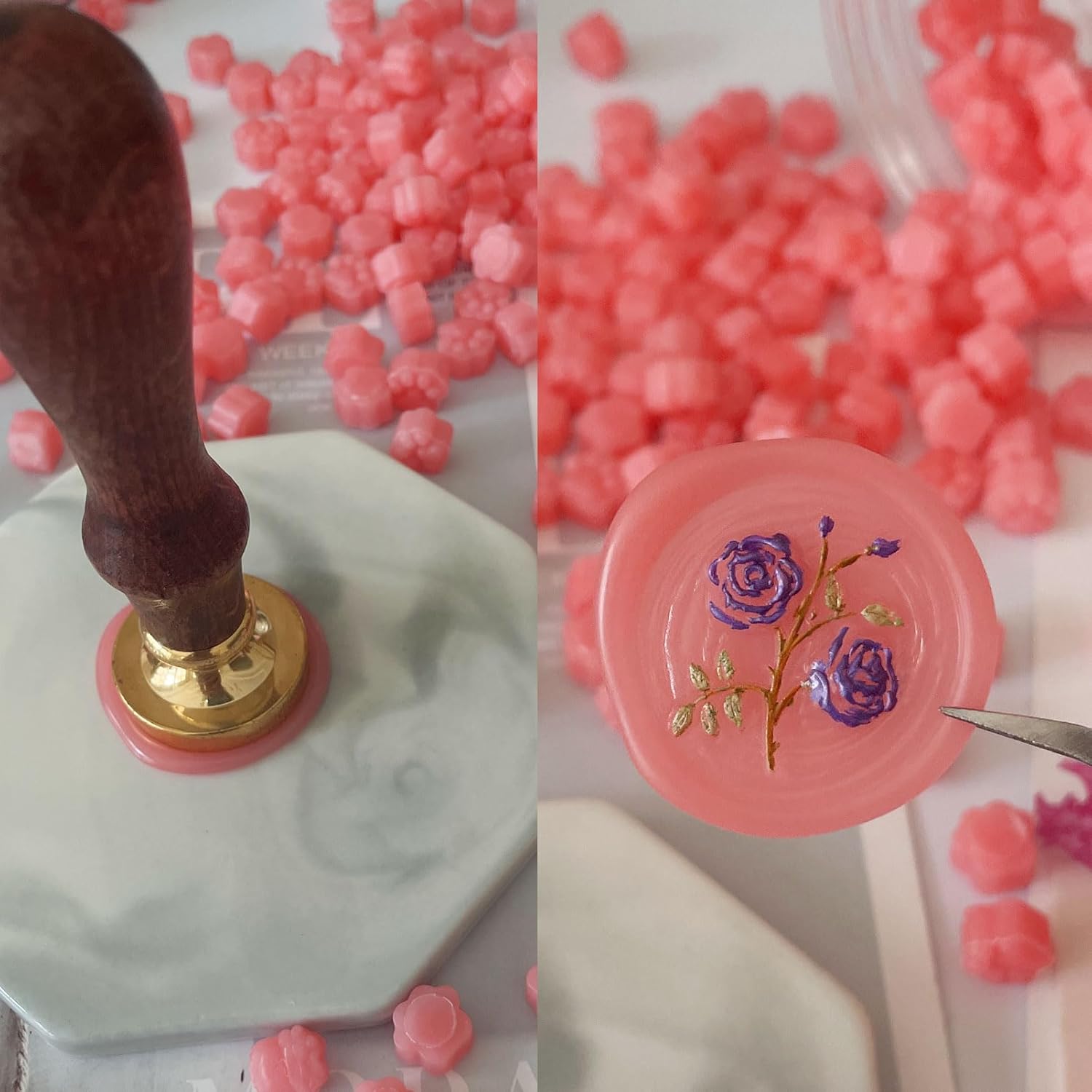 260 cuentas de cera con forma de garra de gato, cuentas de cera de sellado a granel para invitaciones de boda, regalo de Navidad, envoltura de