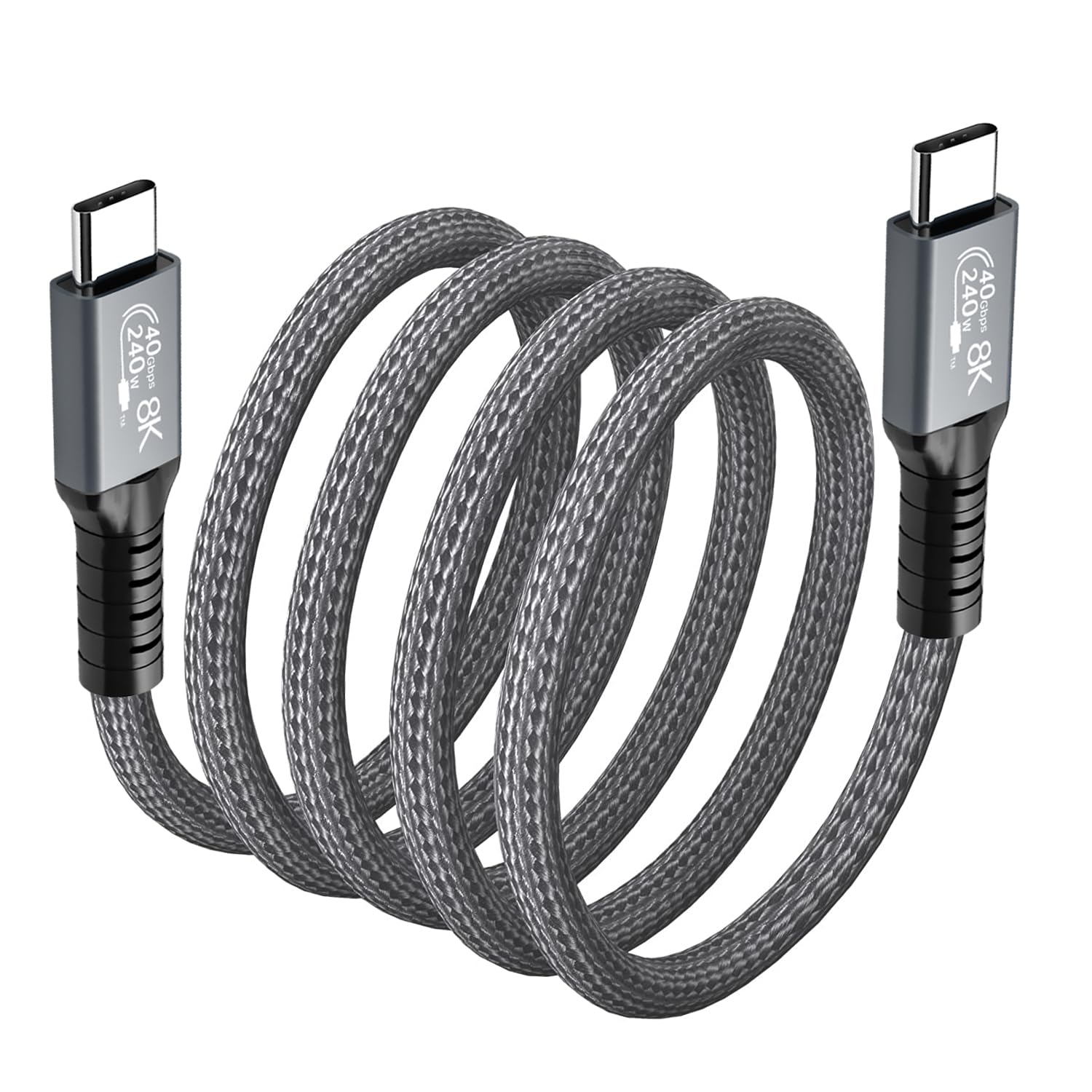 Cable USB 4 de 40 Gbps, cable USB C a USB C con pantalla HD de video 8K y carga de 240 W, compatible con Thunderbolt 34 Surface Pro, Samsung, HP,