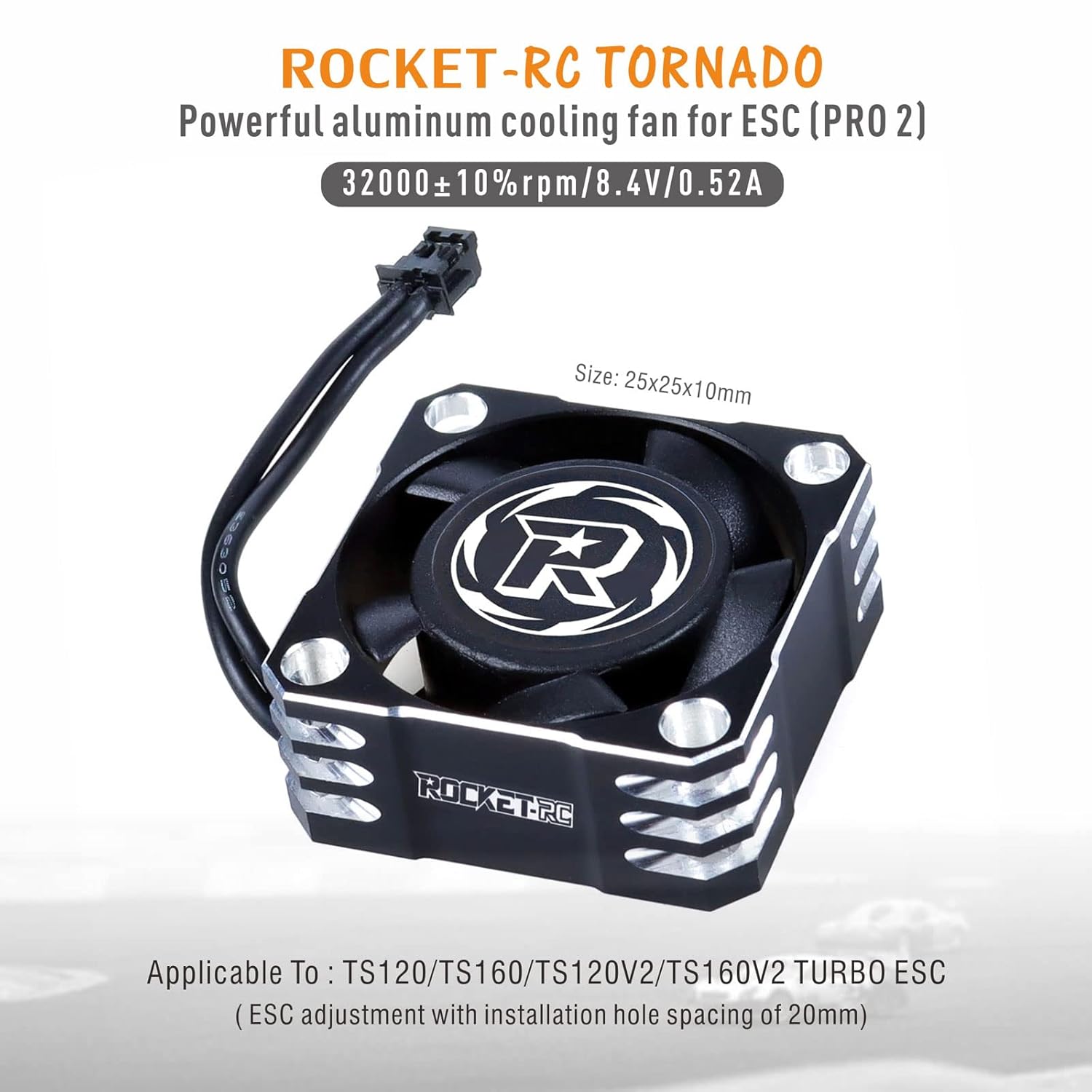 Ventilador de enfriamiento del motor RC 32000RPM sin escobillas Motor RC Disipador de calor 8.5V ESC Ventilador de enfriamiento disipación de calor