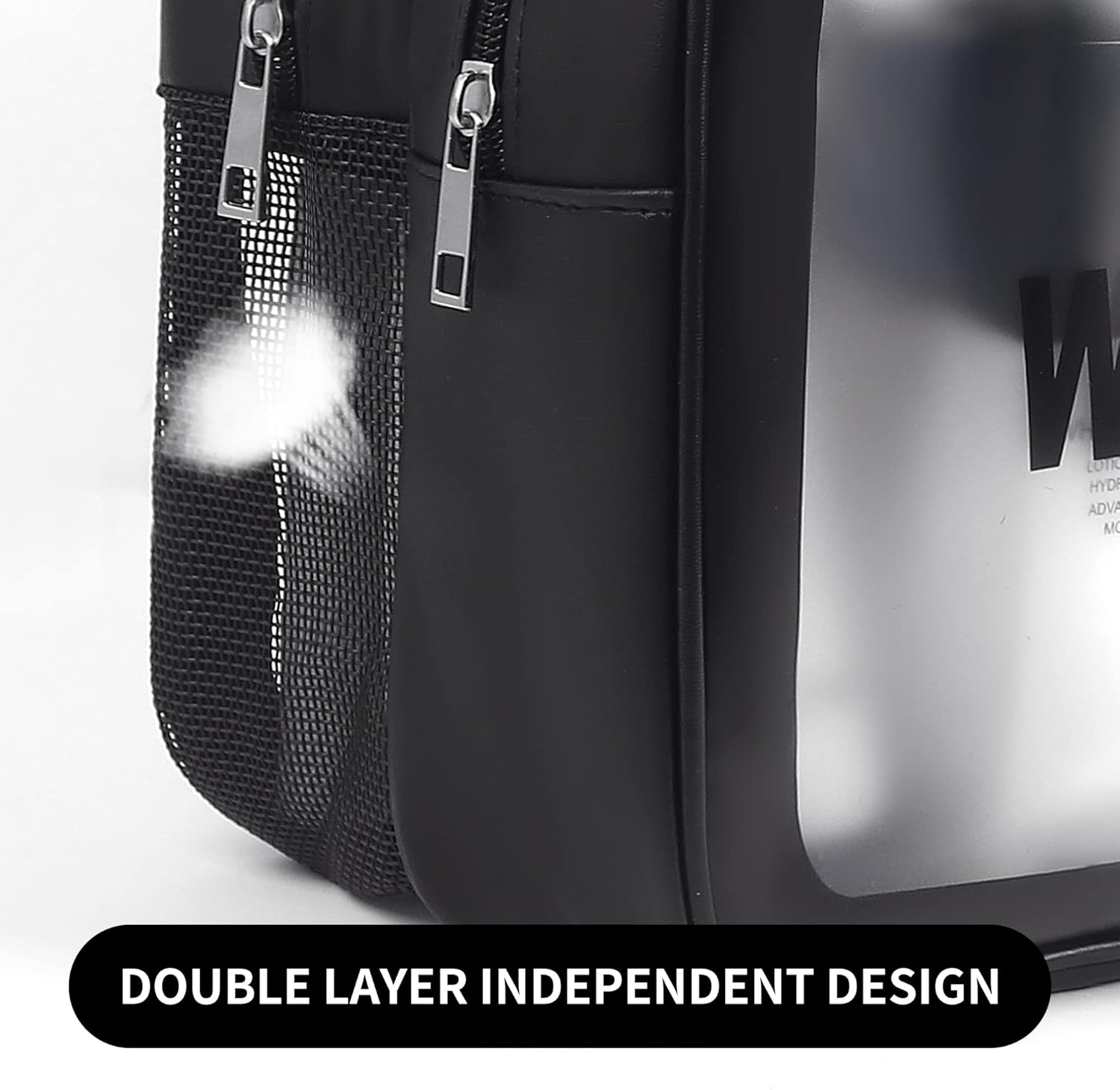 Bolsa de maquillaje transparente PVC impermeable bolsa de cosméticos grande transparente organizador de artículos de tocador de viaje conjunto de