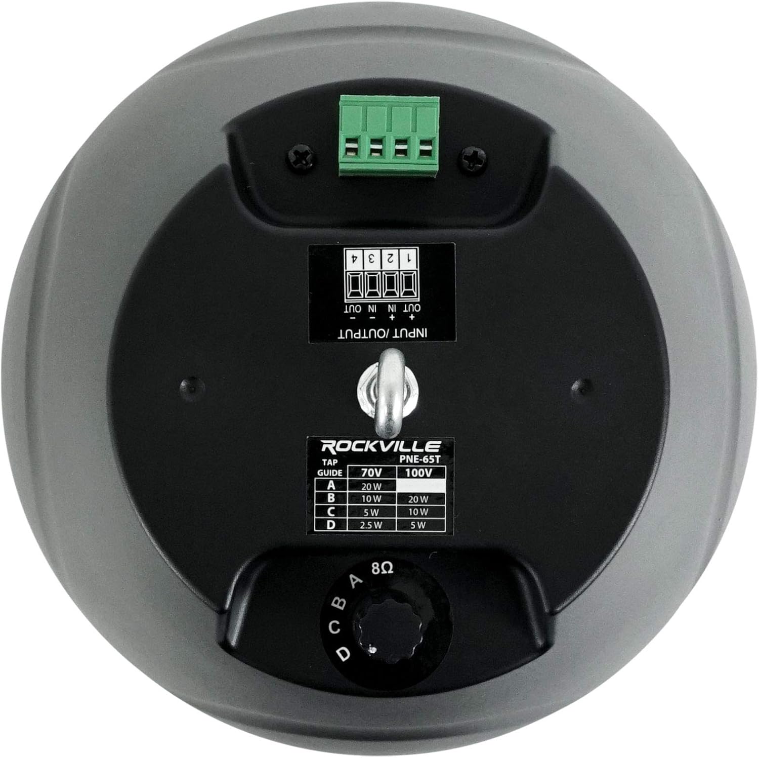 Rockville (6) PEN-65T Negro 6.5″ 70V Colgante Colgante Altavoz ComercialRestaurante
