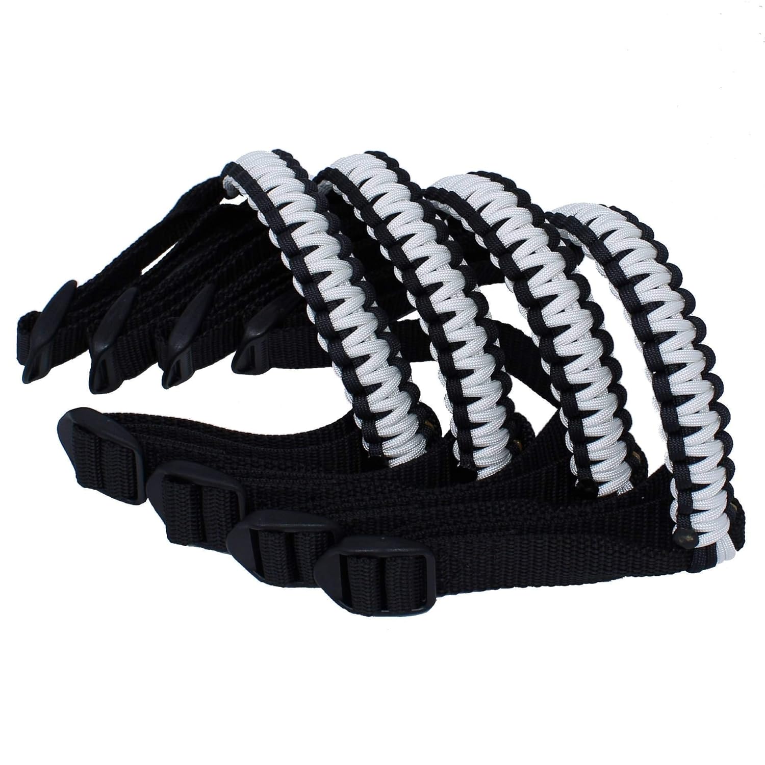 Paracord Grab Handles for Jeep WranglerGladiator CJ YJ TJ JK JL JT (White)