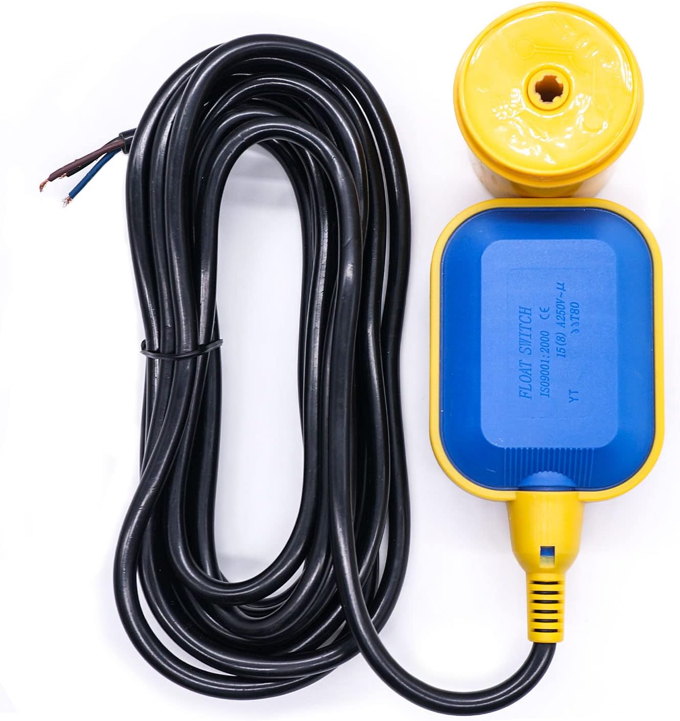 Interruptor de flotador de cable 3M 10 pies Universal Piggyback Interruptor de flotador de servicio pesado Controlador de nivel de agua para sistema