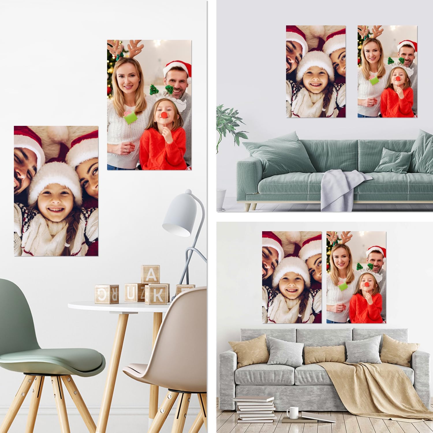 wall26 Impresiones de póster personalizadas carga tu imagenfoto, foto personalizada en impresión de póster autoadhesiva, duradera e impermeable,