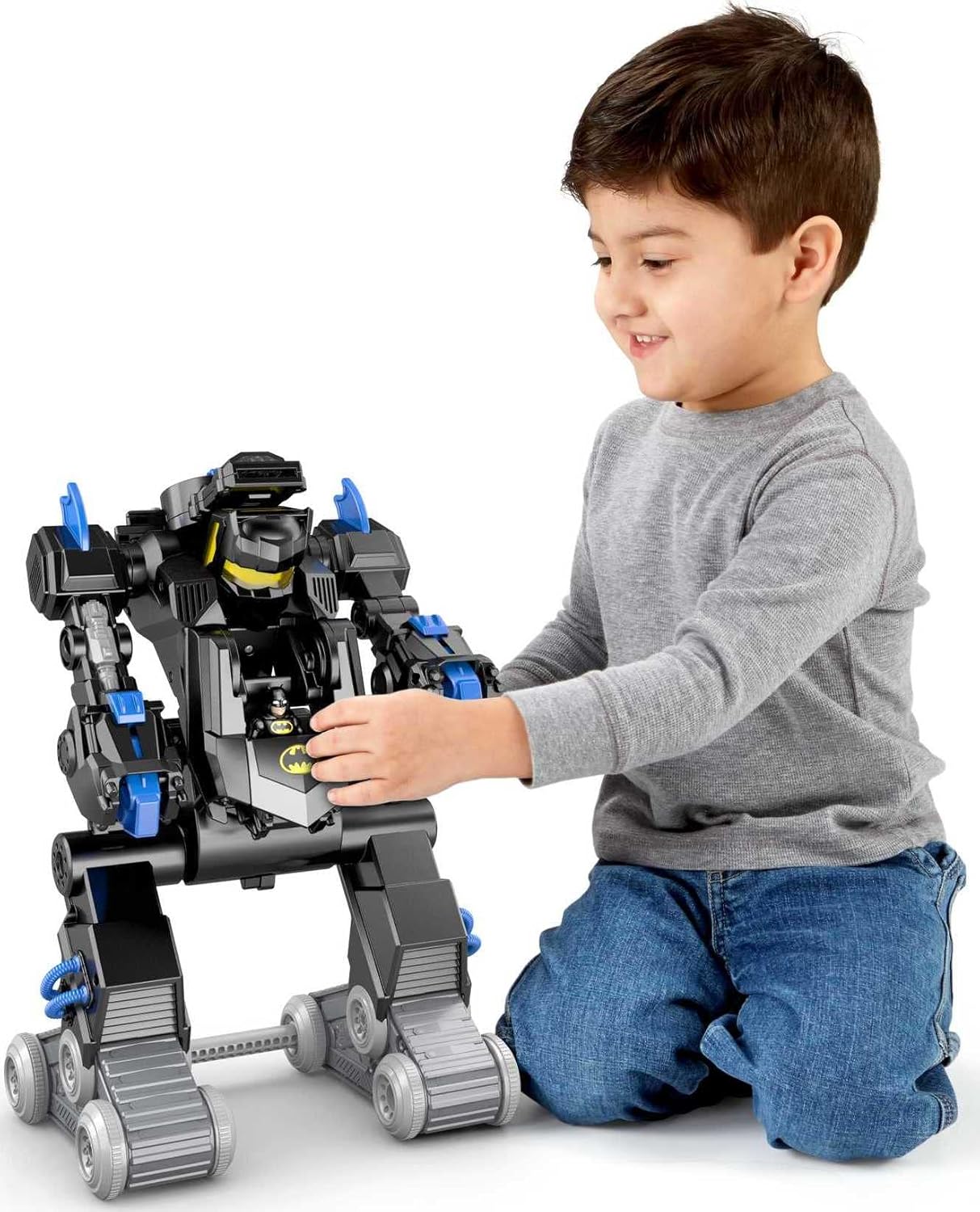 Batbot de Fisher Price Imaginext, Estándar, Negro, azul, gris, amarillo