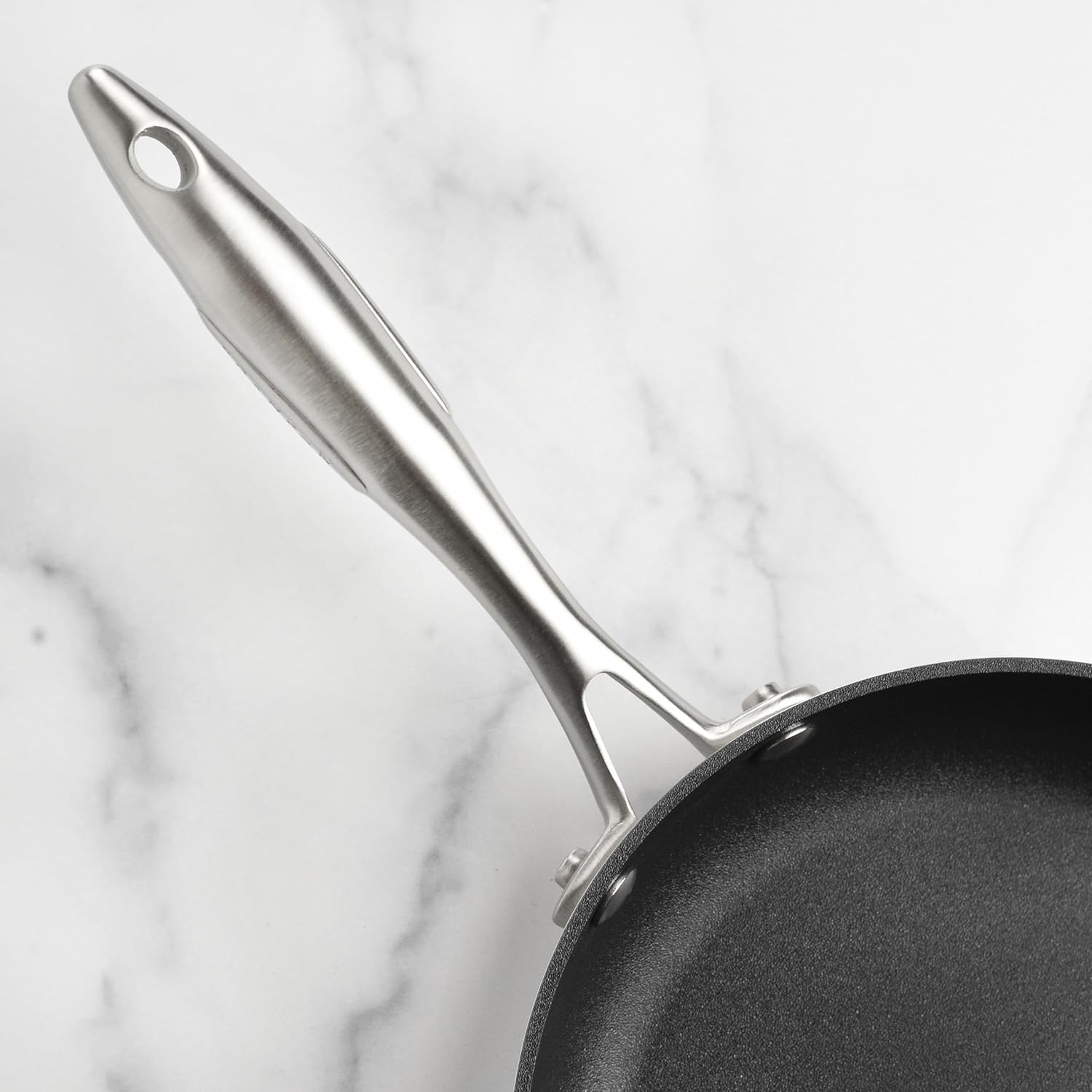 Scanpan CX+ – Juego de sartenes antiadherentes con tapas, sartenes de 8 y 10.25 pulgadas con Stratanium Plus, acero inoxidable de 5 capas