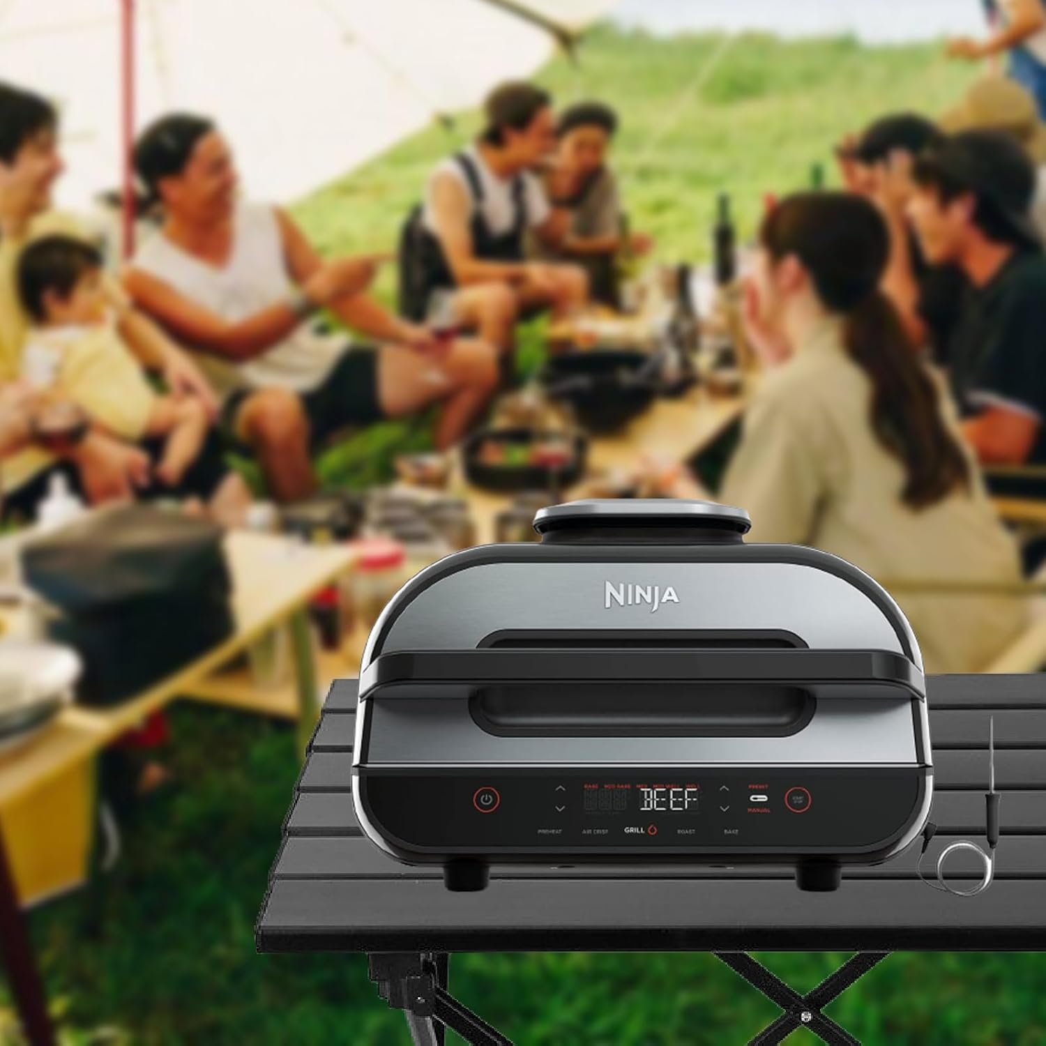 Sonda de termómetro inteligente para Ninja FG550FG551 Smart XL 6 en 1 parrilla interior con freidora de aire, sonda de carne de repuesto para