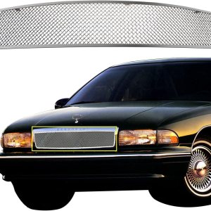 Rejilla frontal compatible con Chevy Caprice 1991-1996 de malla de acero inoxidable con acabado pulido Rejilla frontal compatible con Chevy Caprice 1991-1996 de malla de acero inoxidable con acabado pulido