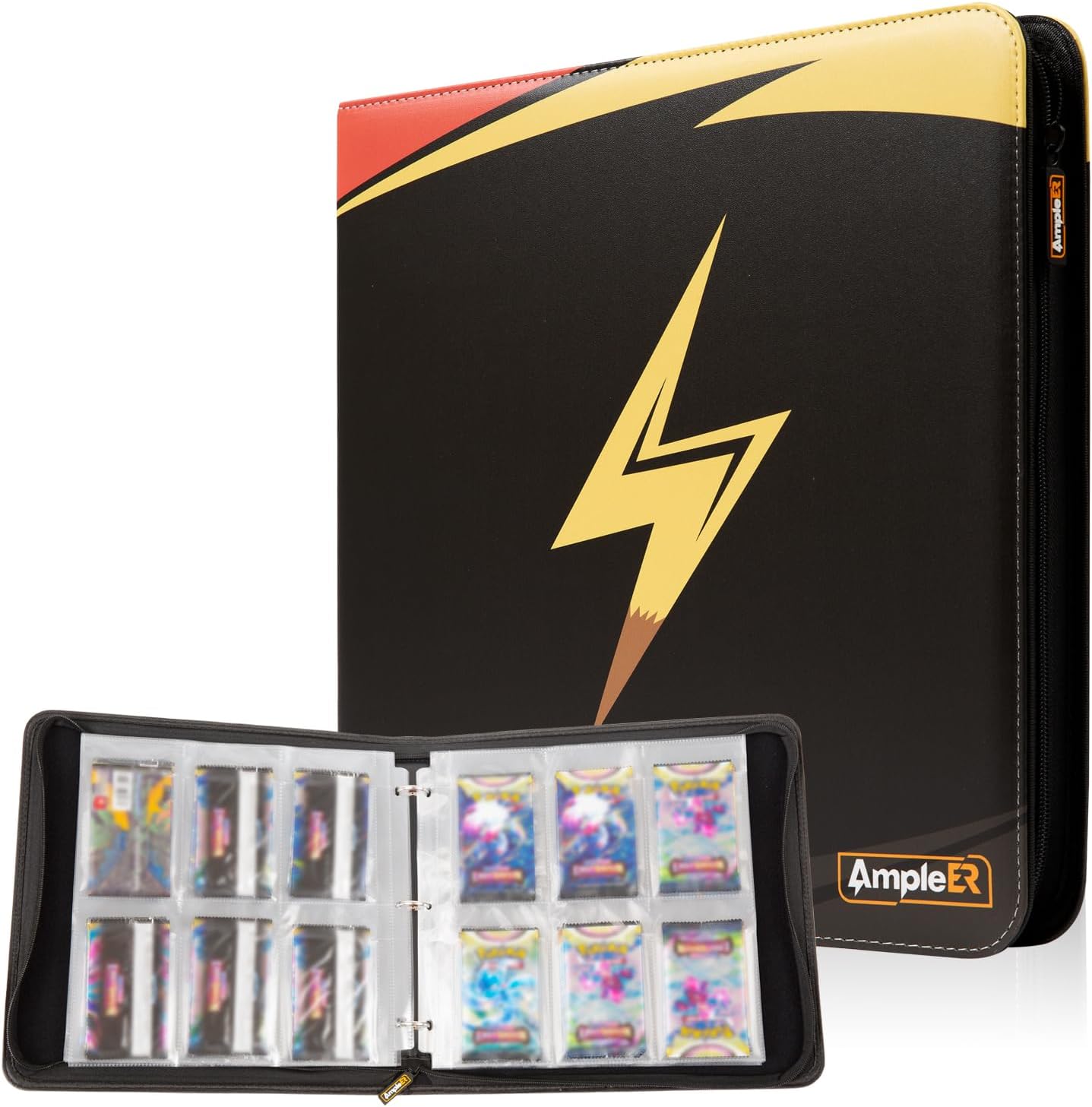 Ampleer Carpeta de almacenamiento Booster Pack, 6 fundas de bolsillo con capacidad para 60 paquetes de tarjetas selladas para TCG MTG Display
