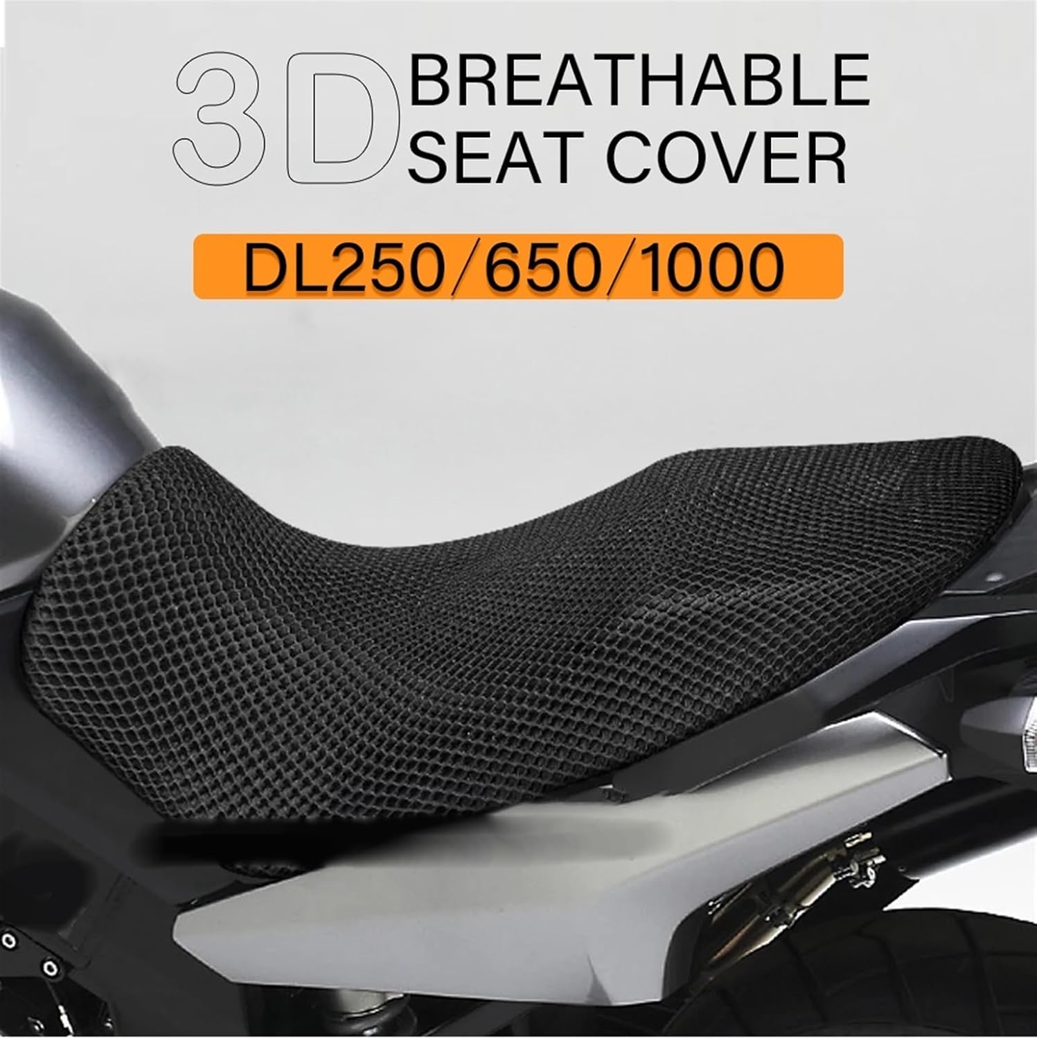 Seat Set Motorcycle 3D Waterproof Breathable Protective Padded Seat Cover for Suzuki V-Strom VStrom DL650 DL1000 DL250 DL 650 1000 250 (Color  DL250)