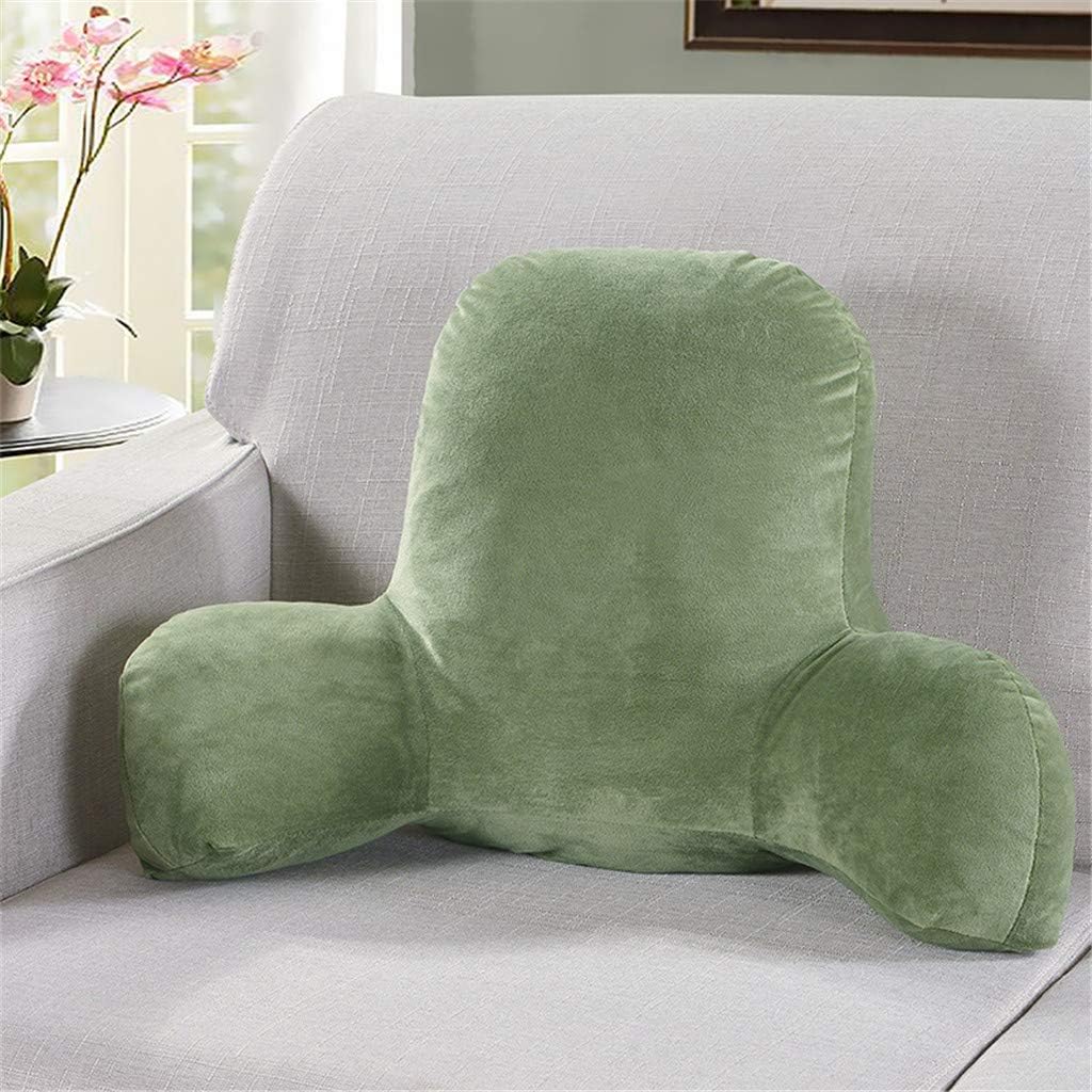 Gosuguu Decoración para el hogar Espuma viscoelástica P45! – Respaldo grande de felpa Soporte de lectura Cojín para silla de apoyo lumbar con