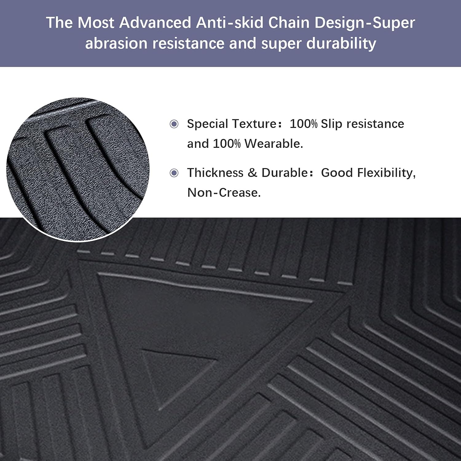 Cargo Liner for 2024 Hyundai Elantra (No Elantra GT Models) – Black TPO All Weather Heavy Duty Waterproof Rear Cargo Tray Trunk Floor Mat Protector