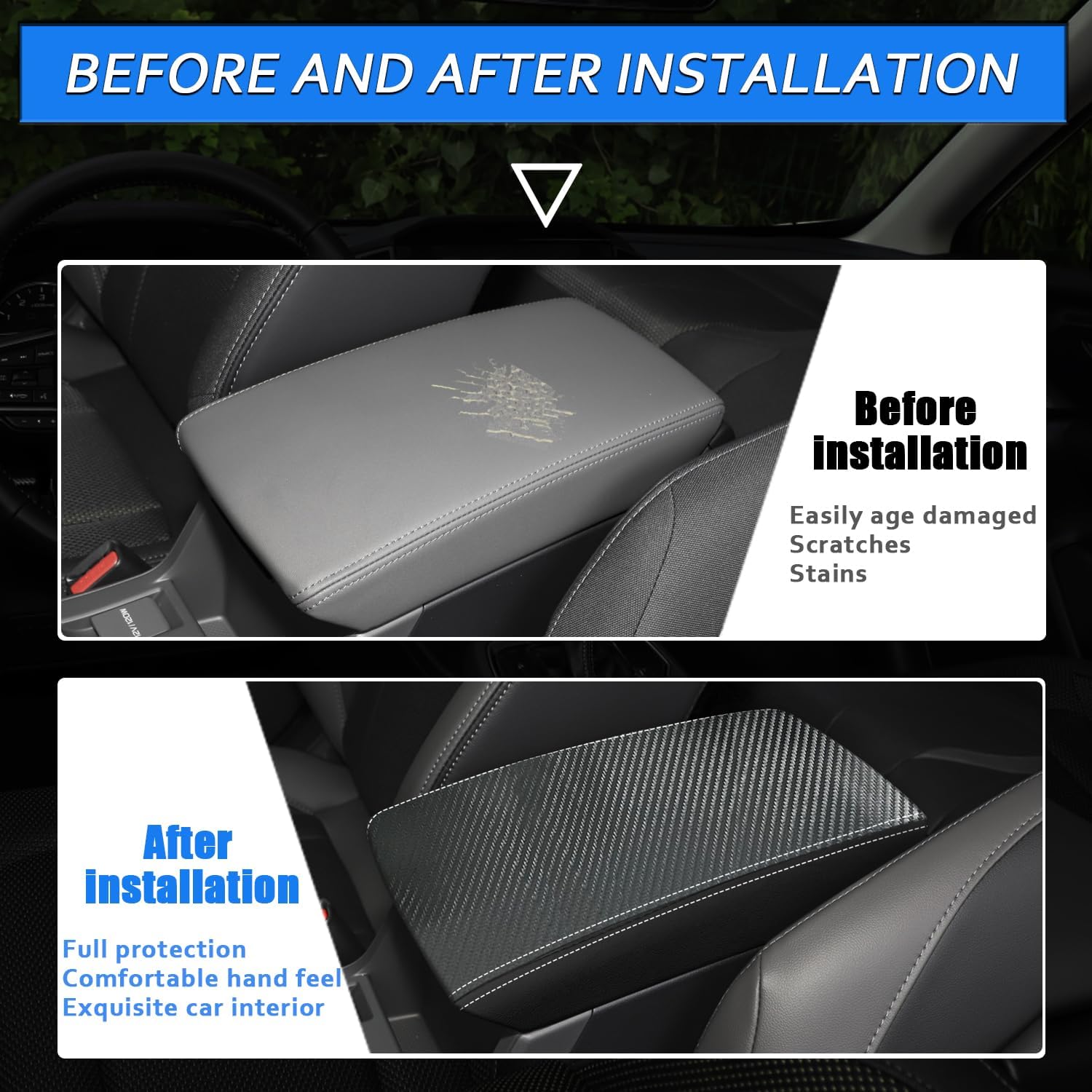 Funda para reposabrazos de consola central de automóvil para Subaru CrosstrekImpreza 2024 2025, de piel, antiarañazos, funda para reposabrazos