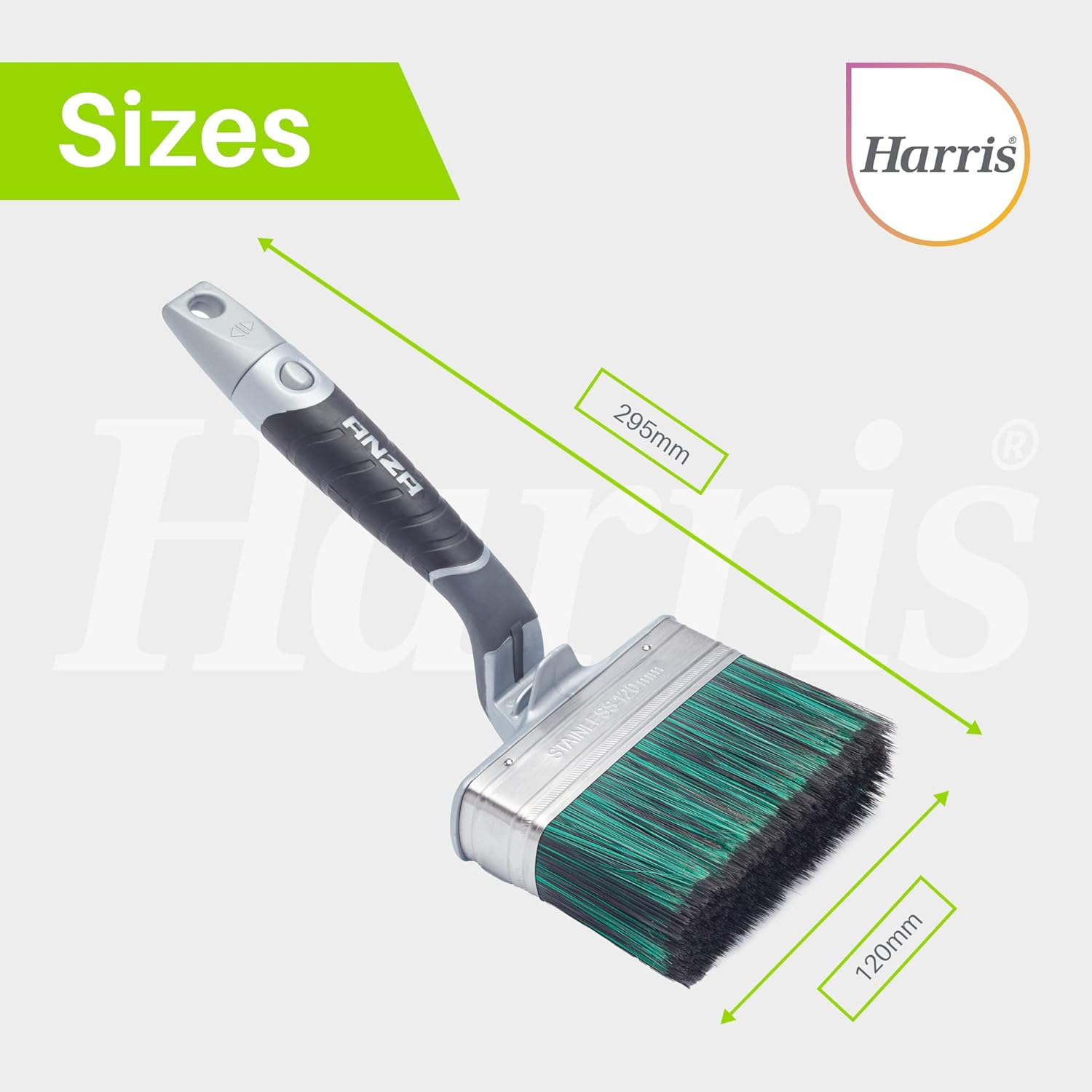 Harris Ultimate Shed & Fence – Pincel de pintura para el cuello de cisne para carpintería exterior  4.724 in