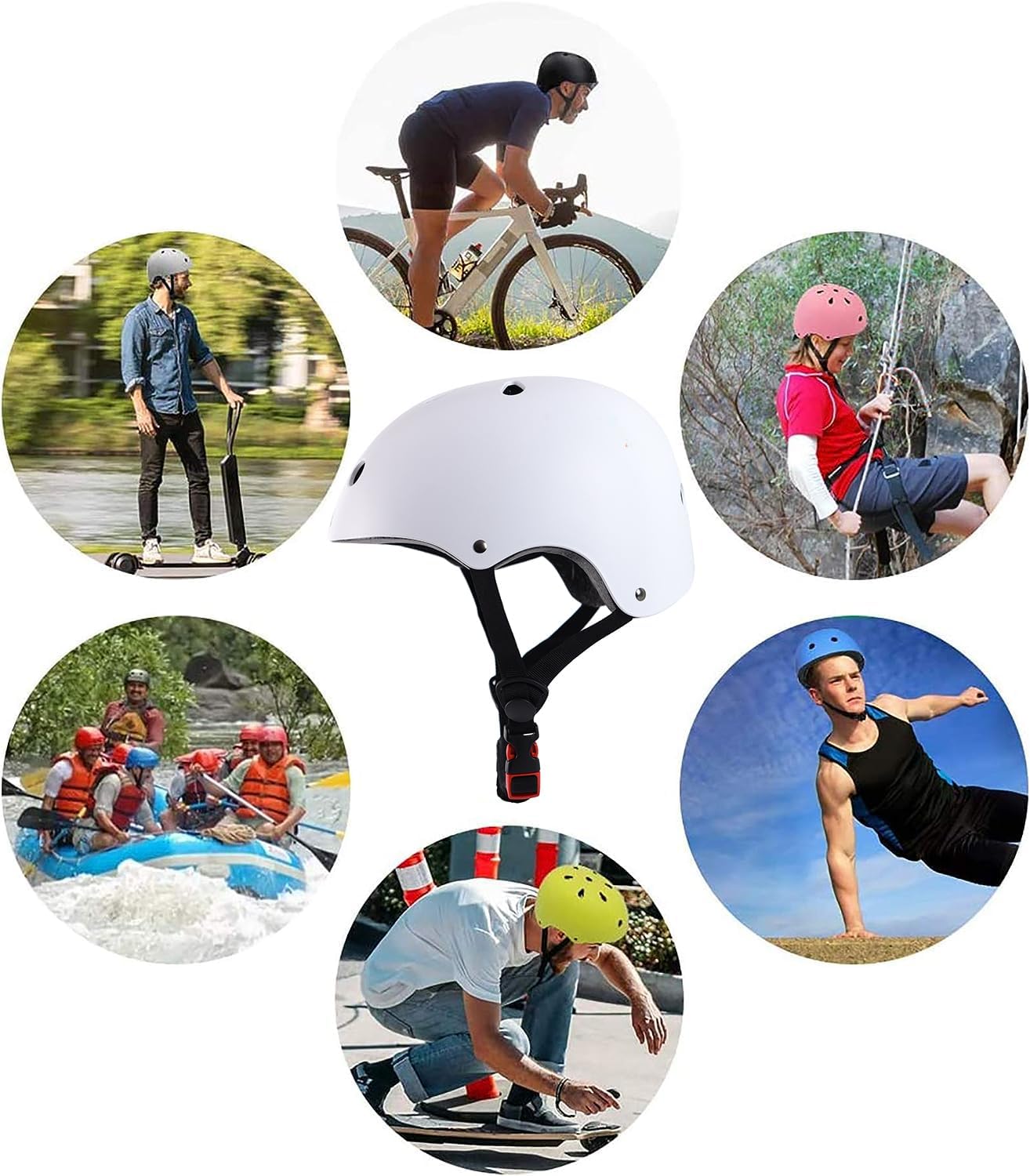 Casco de bicicleta para niños y niñas, casco multideportivo para monopatín, patinaje en línea, patinaje en línea, monopatín, 3 tamaños