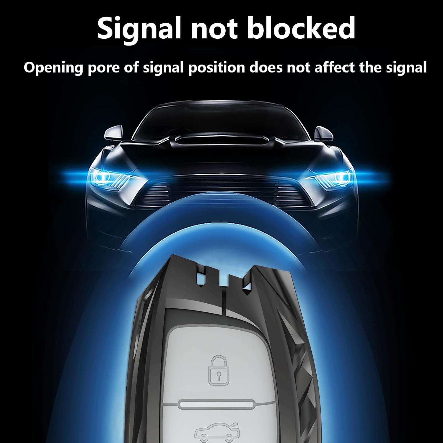 Funda para llavero Hyundai con llavero, elegante y duradera funda de protección de aleación de zinc compatible con Elantra GT Sonata Tucson Ioniq