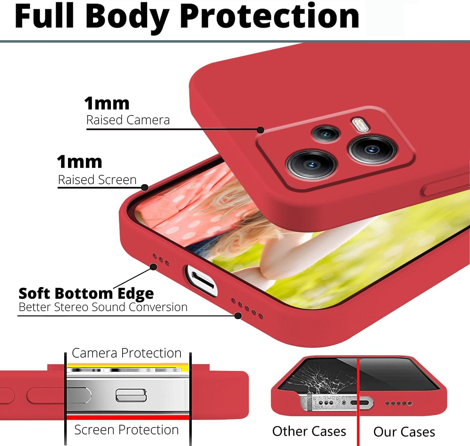 Compatible con Redmi Note 12 Pro Plus Funda de silicona líquida verde oscuro, suave al tacto Xiaomi Redmi Note 12 Pro Plus Funda de silicona a