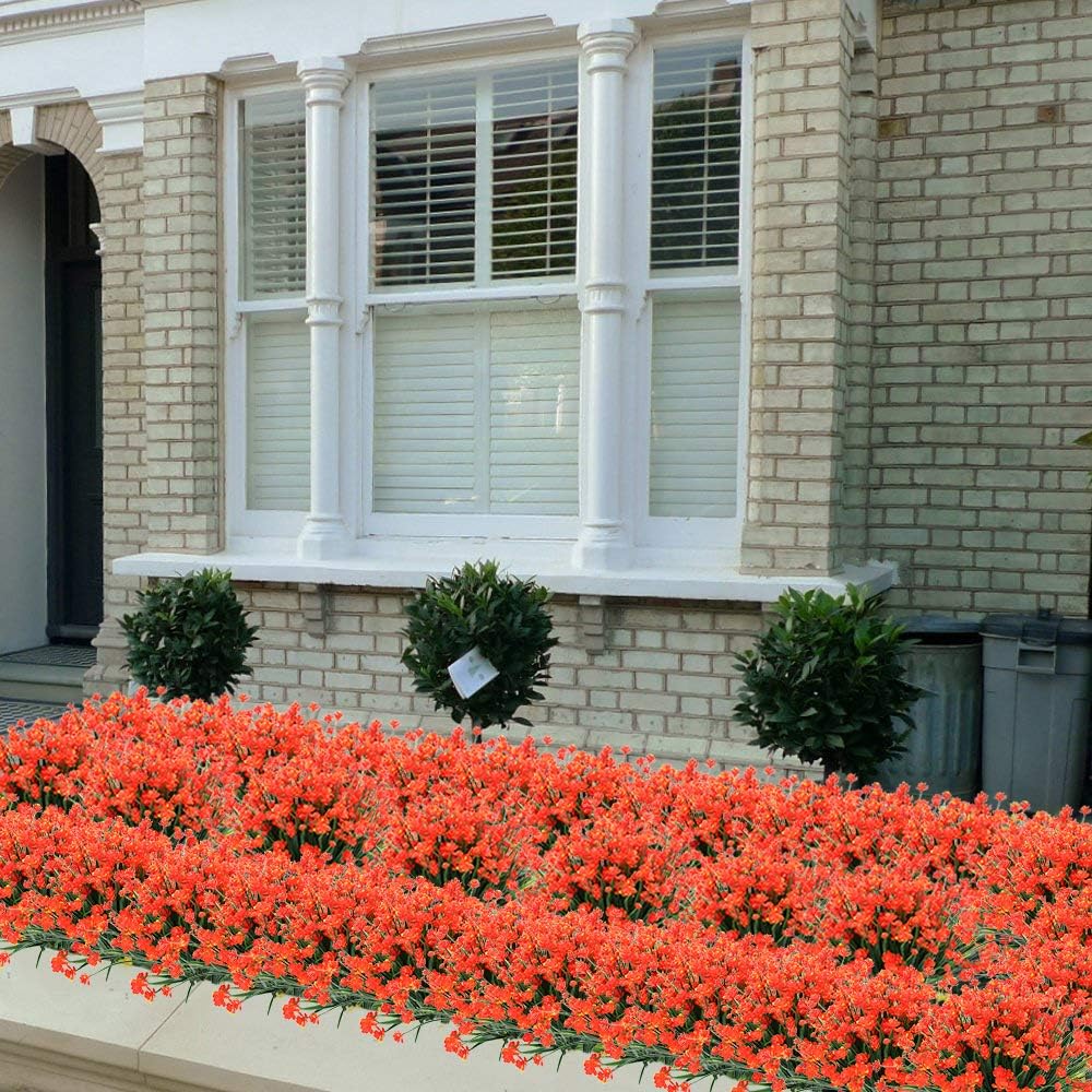 Plantas y flores artificiales para exteriores, resistentes a los rayos UV