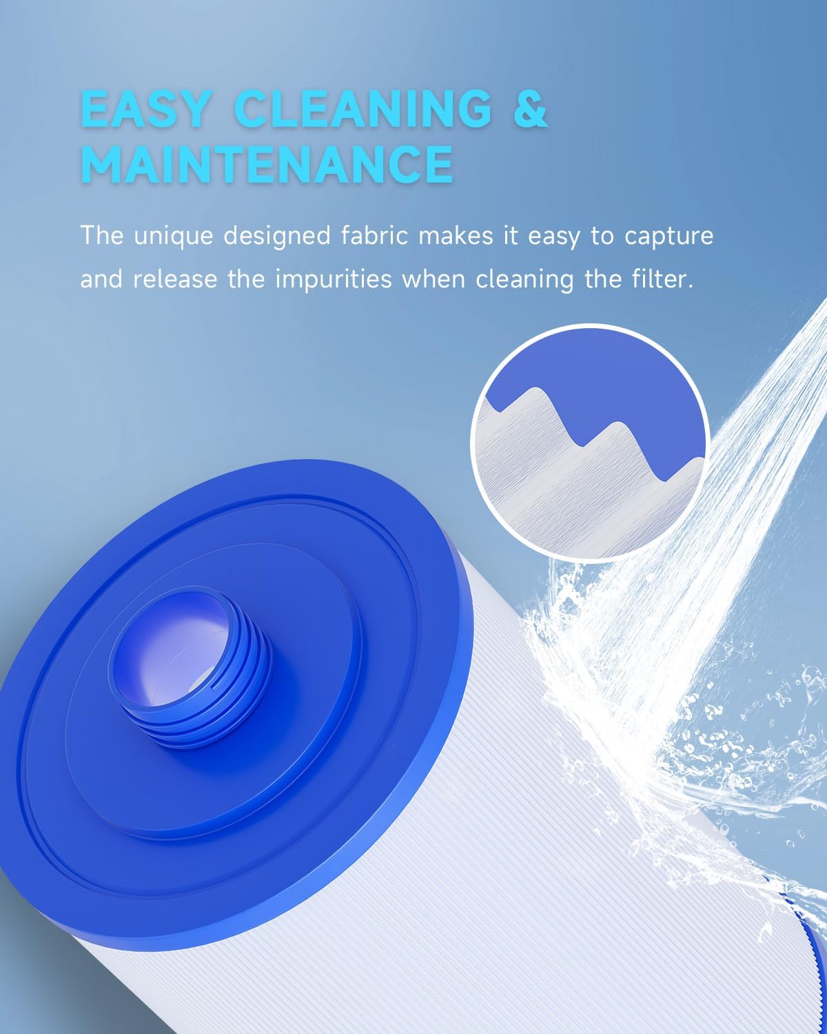 Filtro de spa reemplaza Pleatco PWW50P3 (rosca gruesa de 1 12 pulgadas), Unicel 6CH-940, Filbur FC-0359, Waterways 817-0050, filtro de rosca SAE