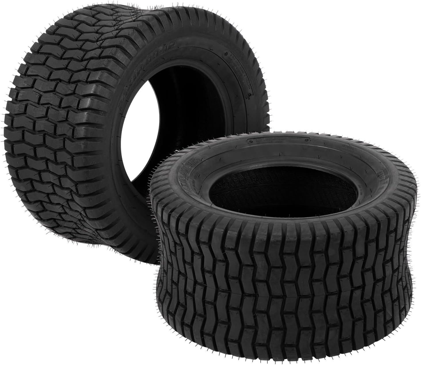 24×12.00-12 – Neumáticos para tractor de césped para carrito de golf, 6 capas, 24 x 12 x 12 pulgadas, para césped de jardín, sin cámara, juego de 2