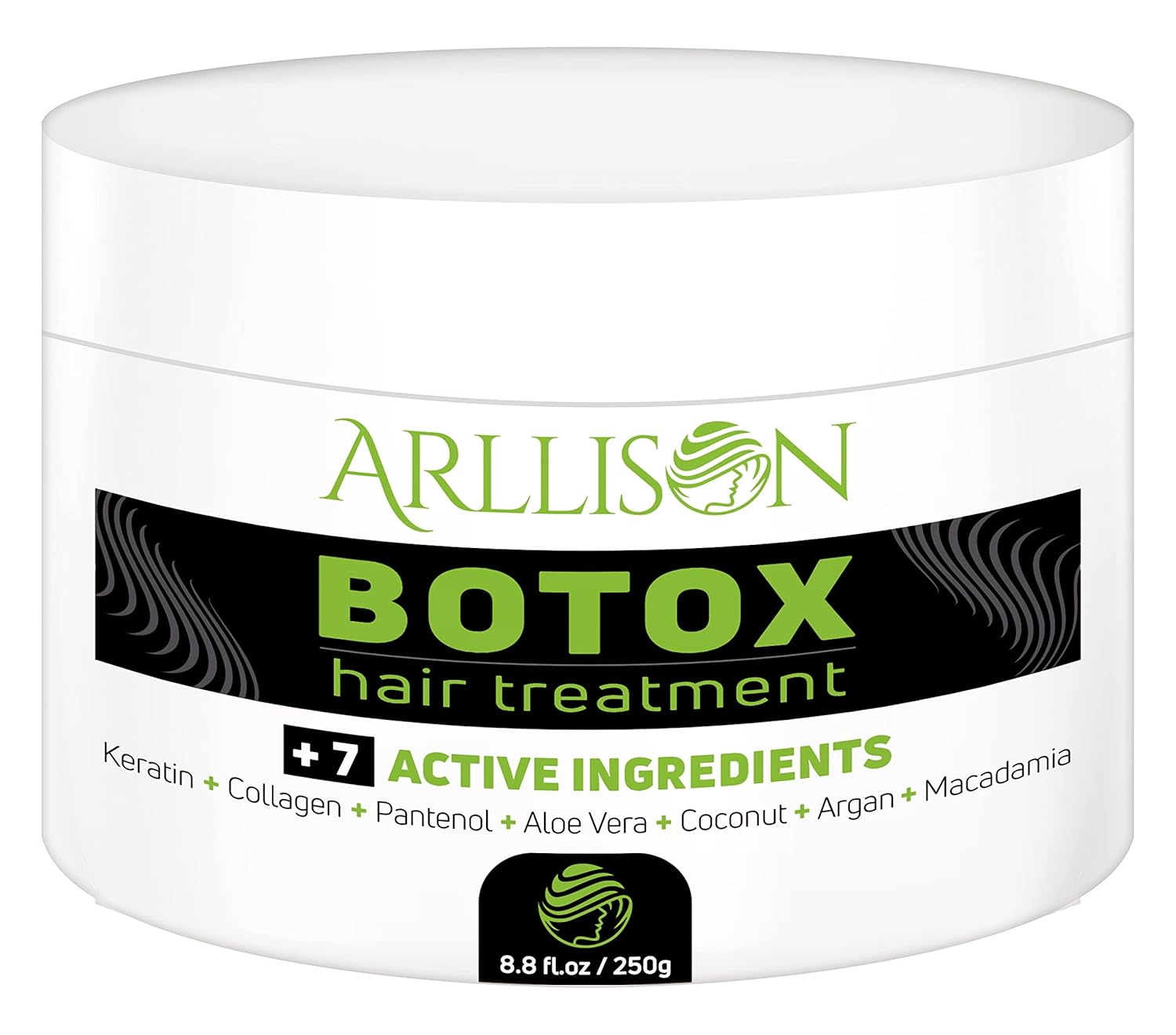 Arllison Tratamiento capilar Botox con antifrizz, cabello suave y brillante con hidratación profunda, sin formaldehído, suaviza, hidratante, añade