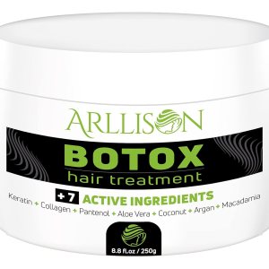 Arllison Tratamiento capilar Botox con antifrizz, cabello suave y brillante con hidratación profunda, sin formaldehído, suaviza, hidratante, añade Arllison Tratamiento capilar Botox con antifrizz, cabello suave y brillante con hidratación profunda, sin formaldehído, suaviza, hidratante, añade