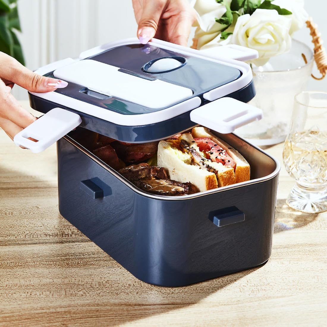 Loncheras Electricas Para Calentar Almuerzo,Fiambrera de calefacción para el trabajo, Fiambrera eléctrica para el hogar, Fiambrera eléctrica para el