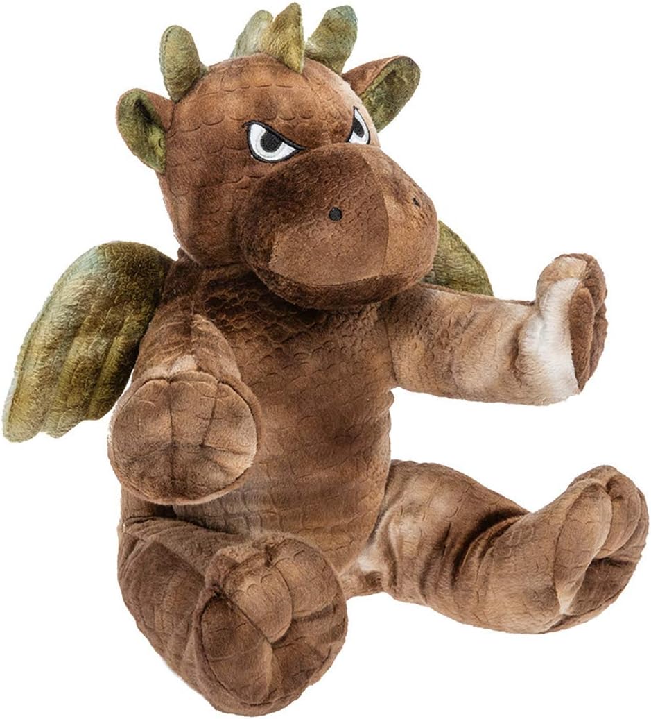 Dragón marrón de peluche suave de 16 pulgadas. Los rellenamos. Te encanta!