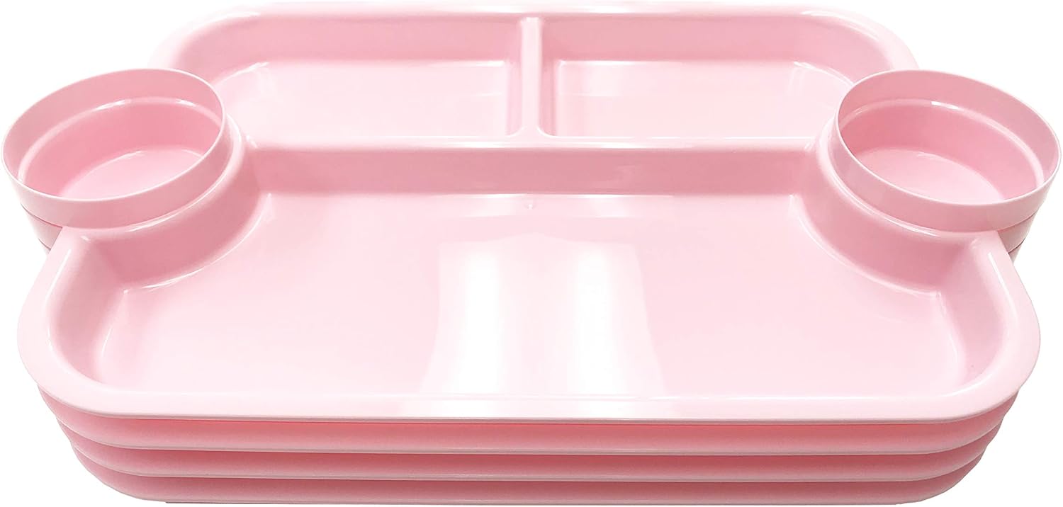 Bandeja de fiesta – Platos de fiesta innovadores multiusos versátiles convenientes para una fiesta, eventos, catering, escuela, hogar – Fabricado en