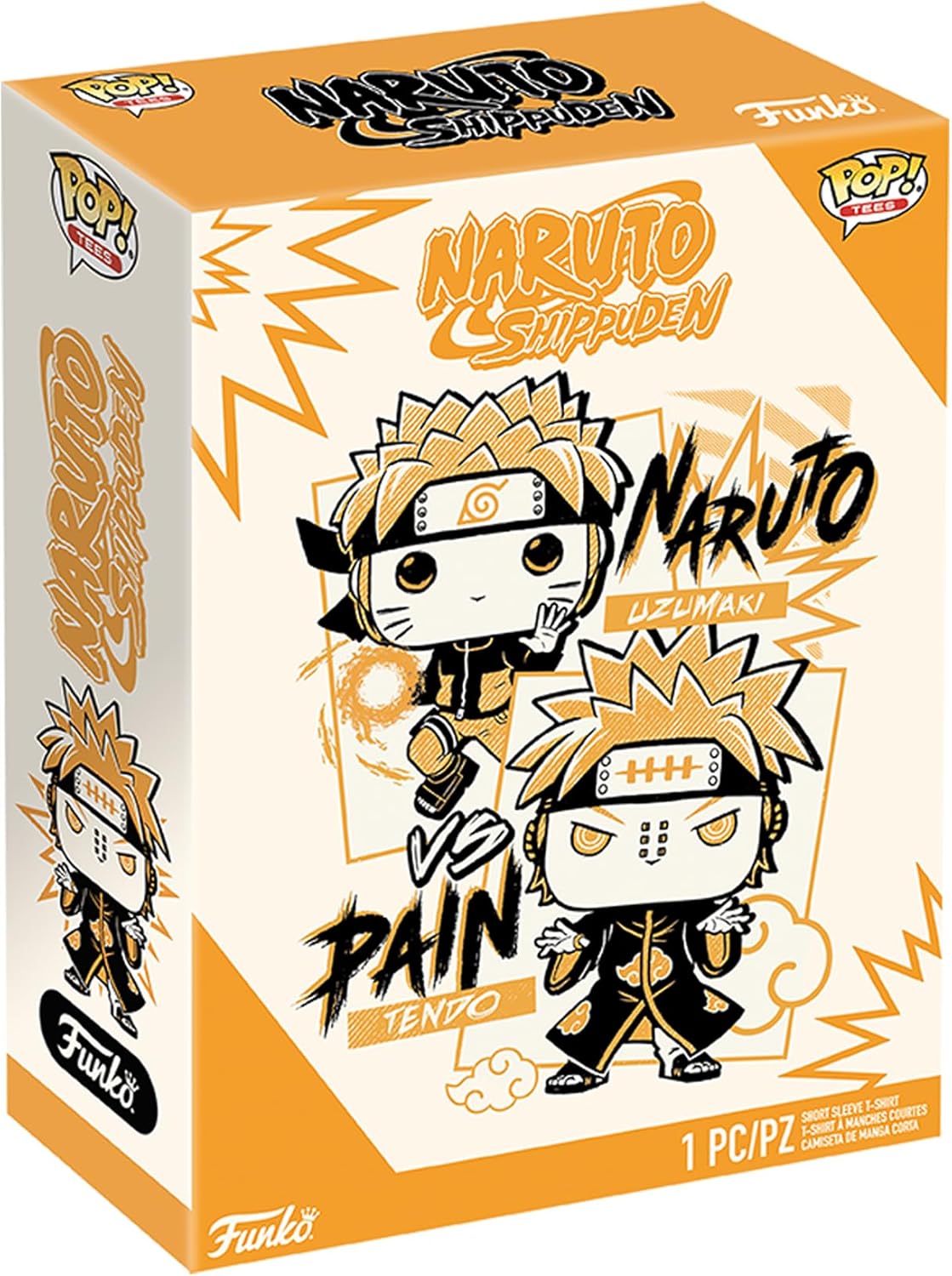 Funko Pop! Camiseta en caja Naruto – Naruto Uzumaki vs Pain Tendo – 2XL