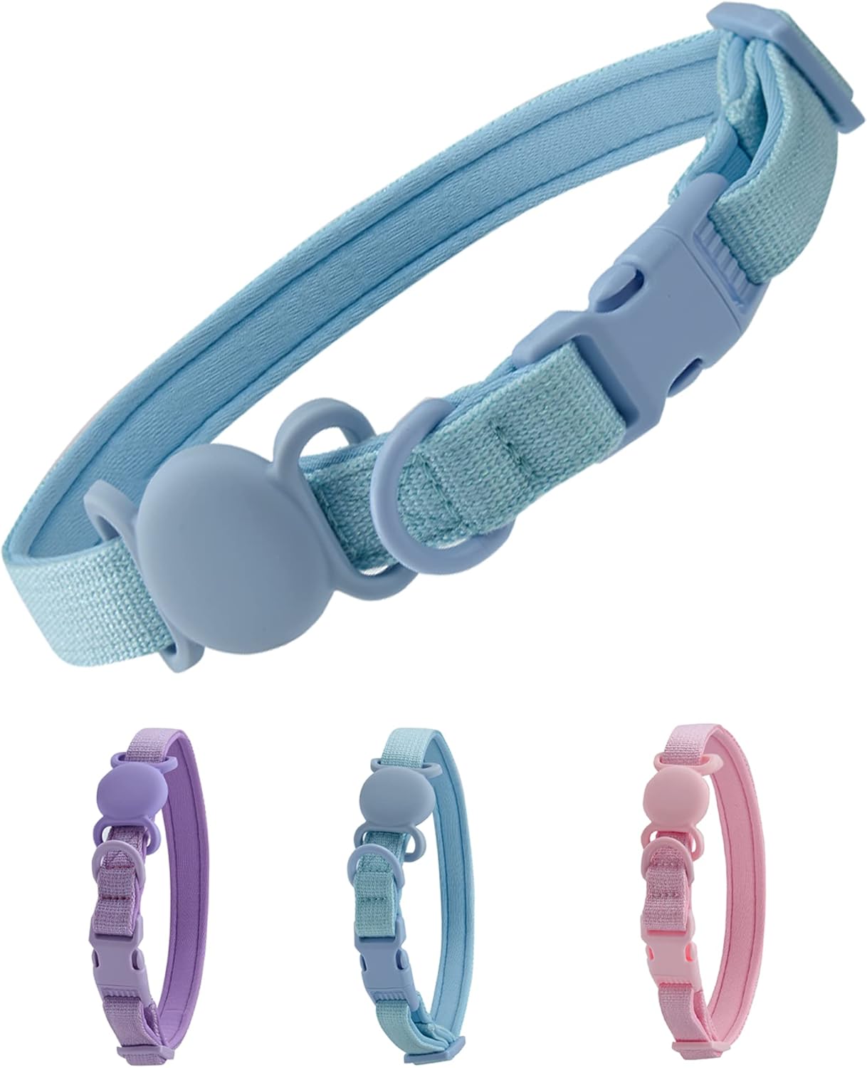 Petank Airtag – Collar de perro para perros pequeños, medianos y grandes, collares acolchados suaves con dispositivo de etiqueta de aire de