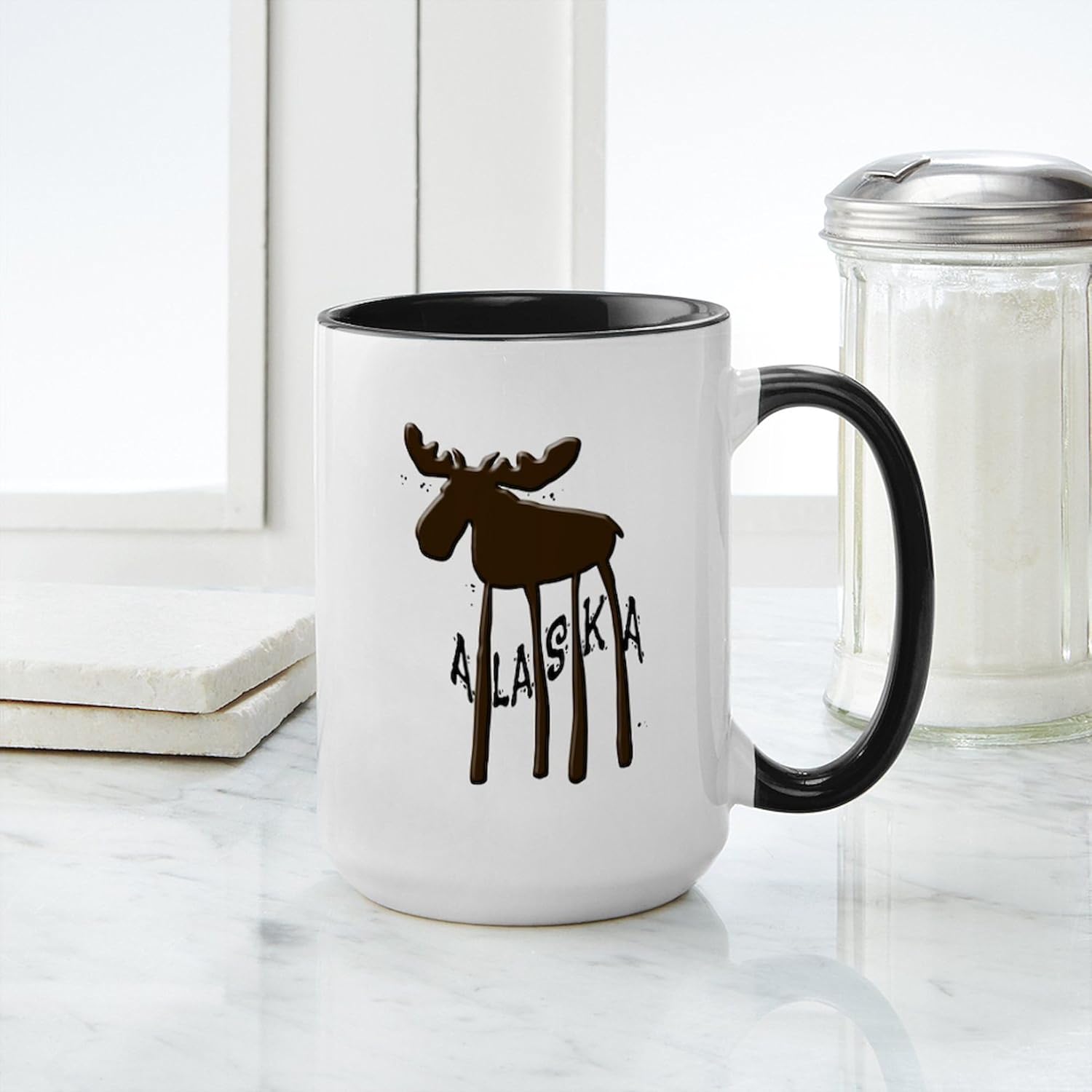 CafePress Alaska – Taza grande de cerámica (15.0 fl oz)