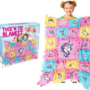 EDUMAN Unicorn Tuck N’ Atando Kits de manta de forro polar Manualidades de bricolaje para niñas a partir de 6 años Ideas de regalos de arte y EDUMAN Unicorn Tuck N’ Atando Kits de manta de forro polar Manualidades de bricolaje para niñas a partir de 6 años Ideas de regalos de arte y