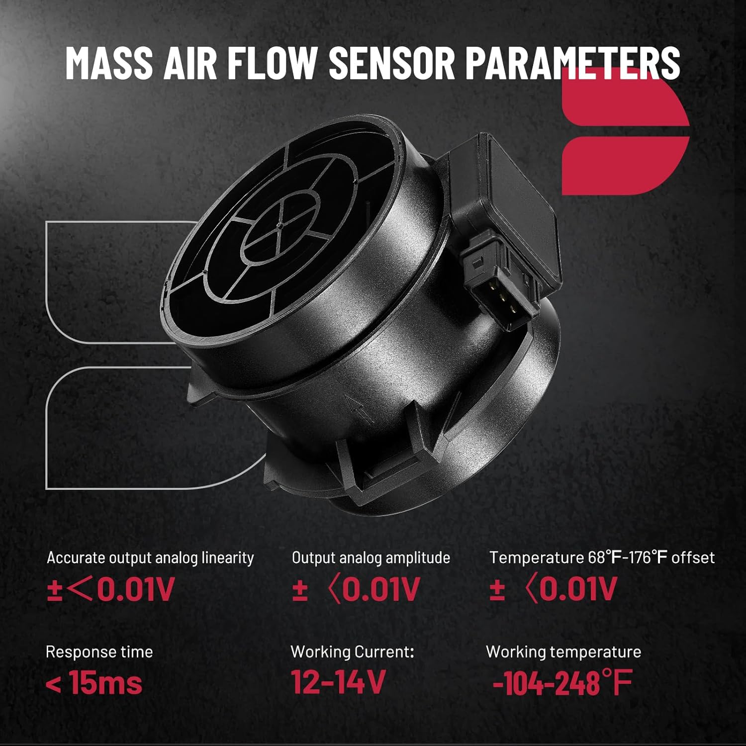 BDFHYK Medidor de sensor de flujo de aire masivo MAF 7410055 5WK96132 compatible para BMW 330Ci 2001-2003para 330xi 2001-2005