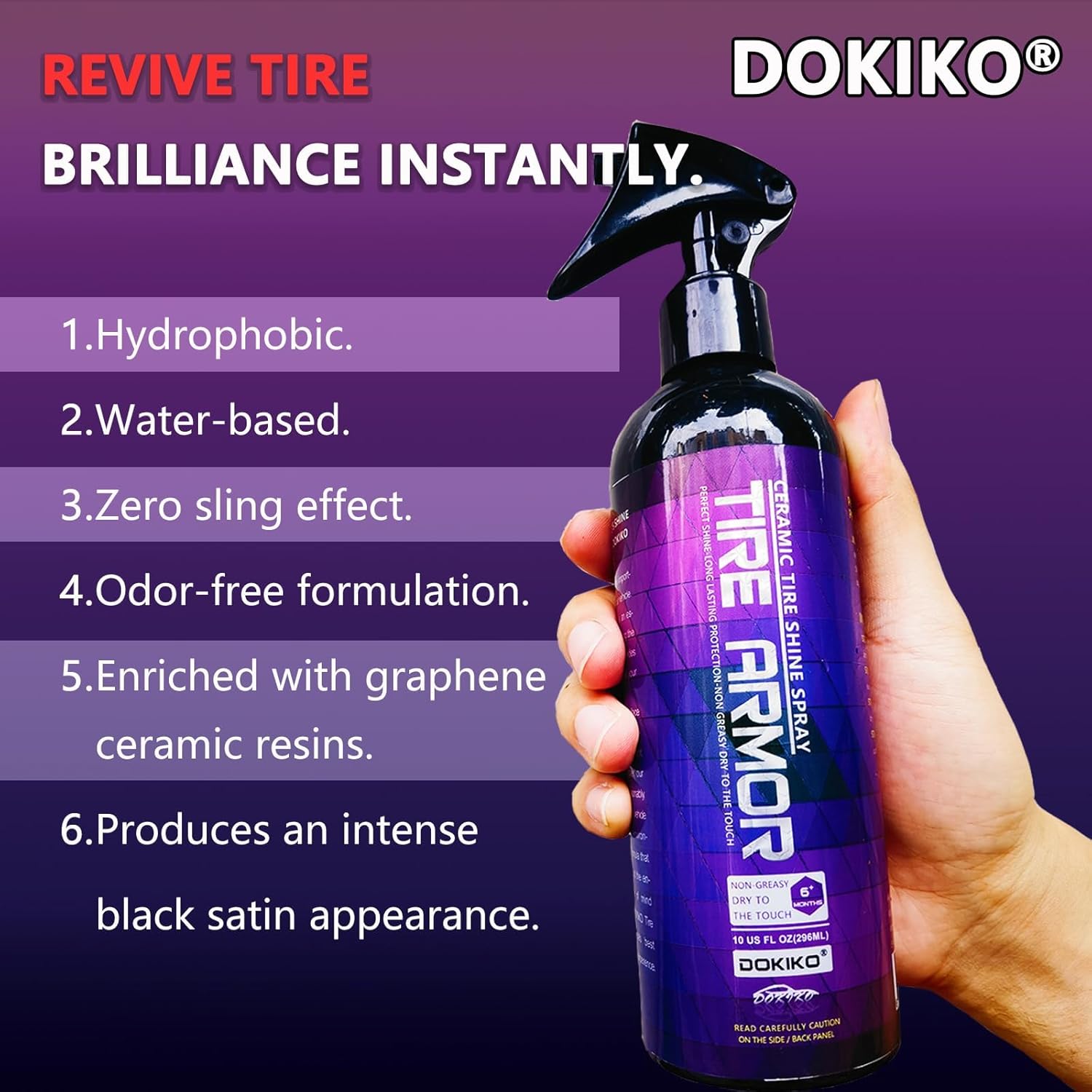 Kit de revestimiento de neumáticos, spray de brillo de neumáticos, protección de larga duración, brillo extremo y durabilidad, el revestimiento de