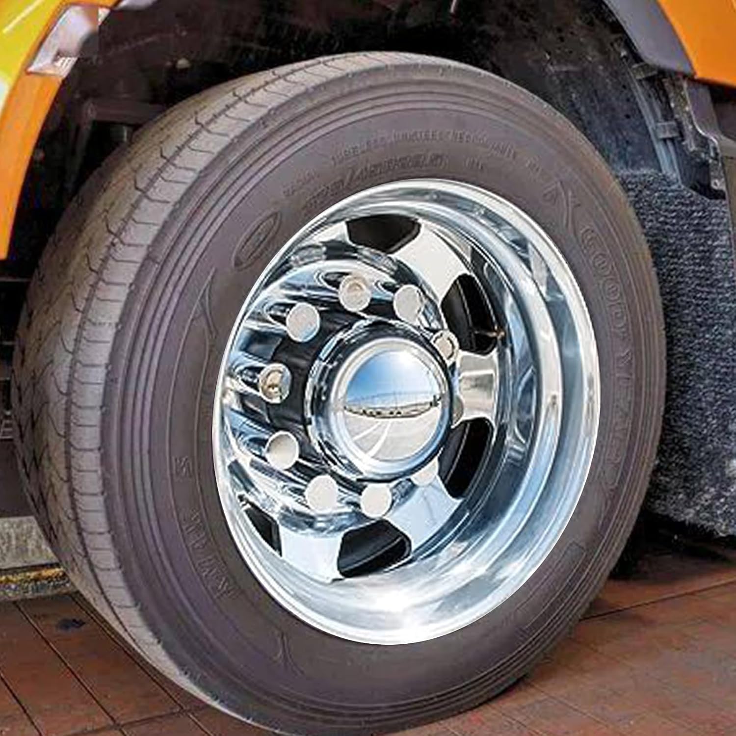 Cubiertas de tuerca de 1.31 pulgadas de rosca para semirremolques, cubiertas de tuercas cromadas de ABS para semircamiones, ruedas de cubo de rosca