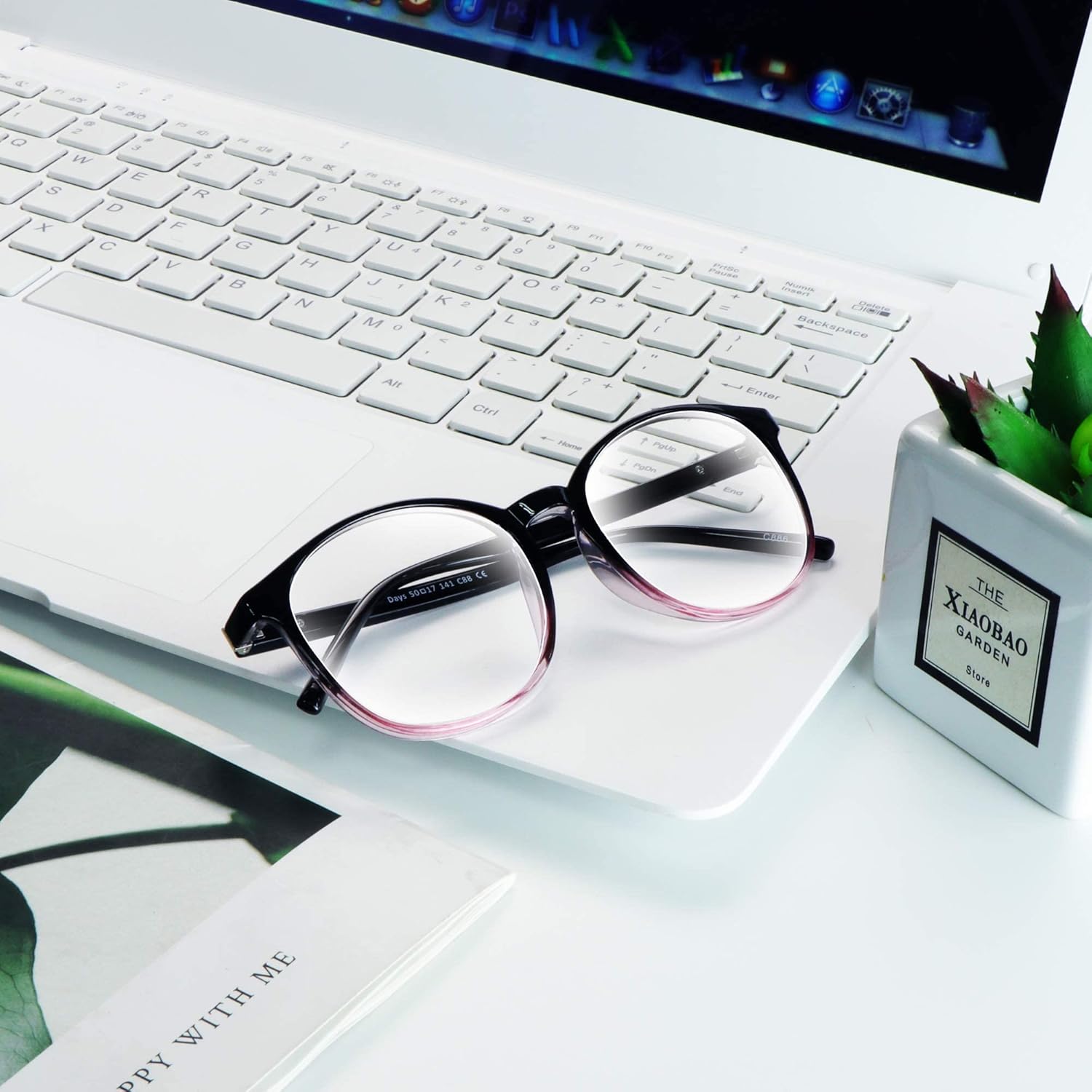 6 pares de anteojos con bloqueo de luz azullentes de lectura para mujereshombres, marco de gafas de moda